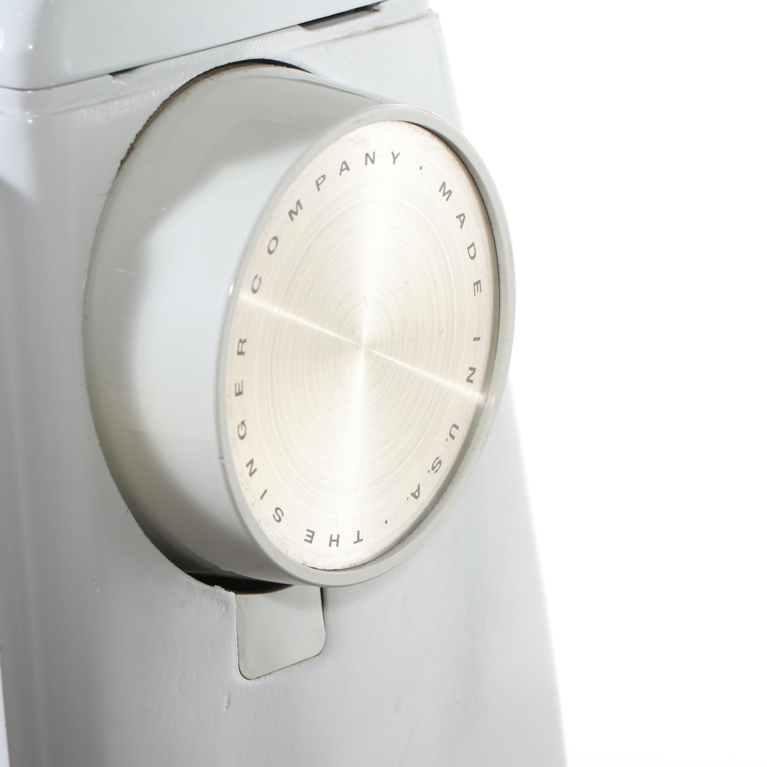 Singer Touch & Sew Model 600E Machine With Folding Cabinet, Mid-20th Century