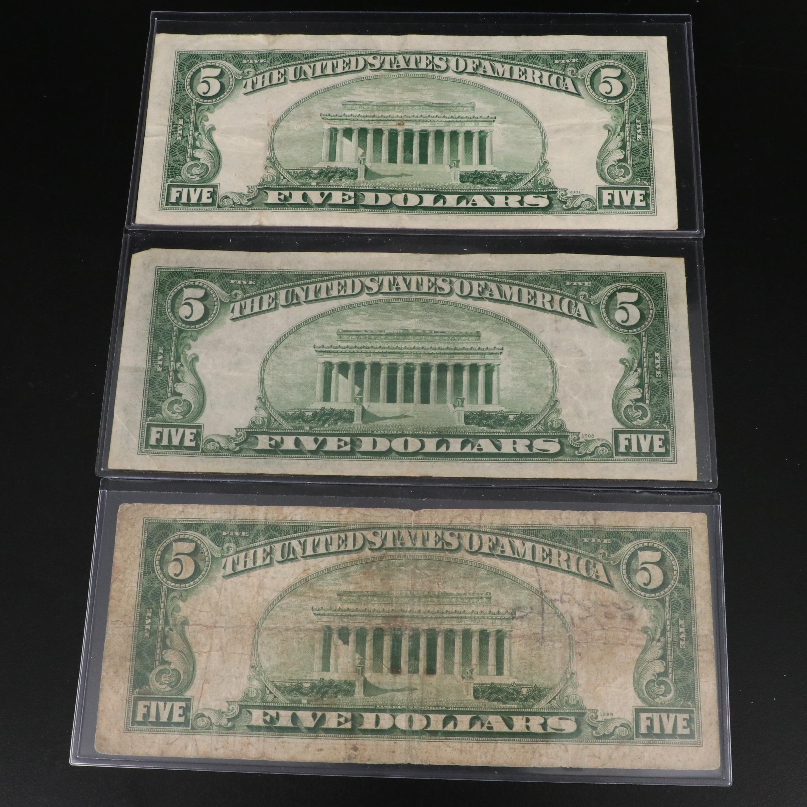 Collection of Eleven Different U.S. Currency Notes