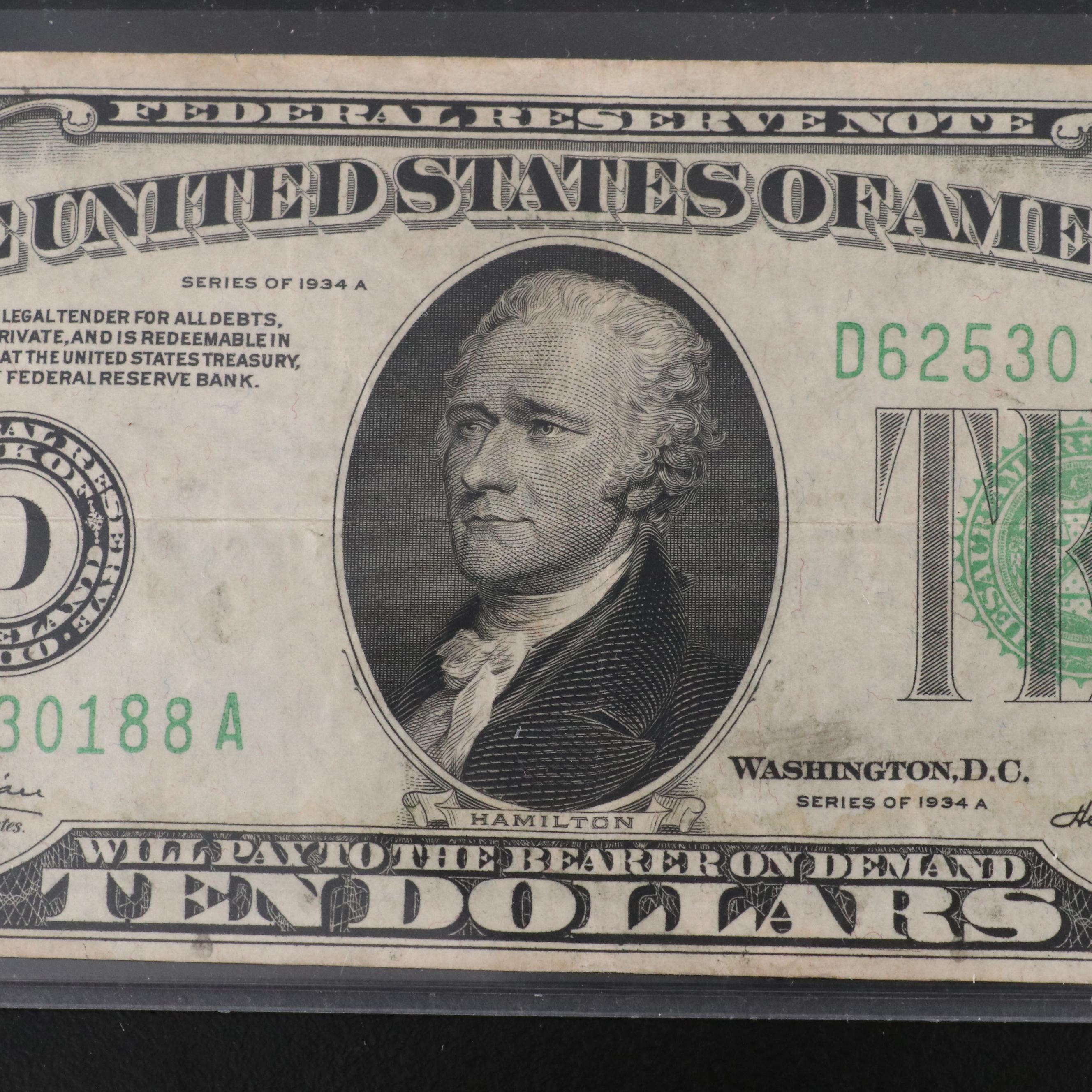 Collection of Eleven Different U.S. Currency Notes