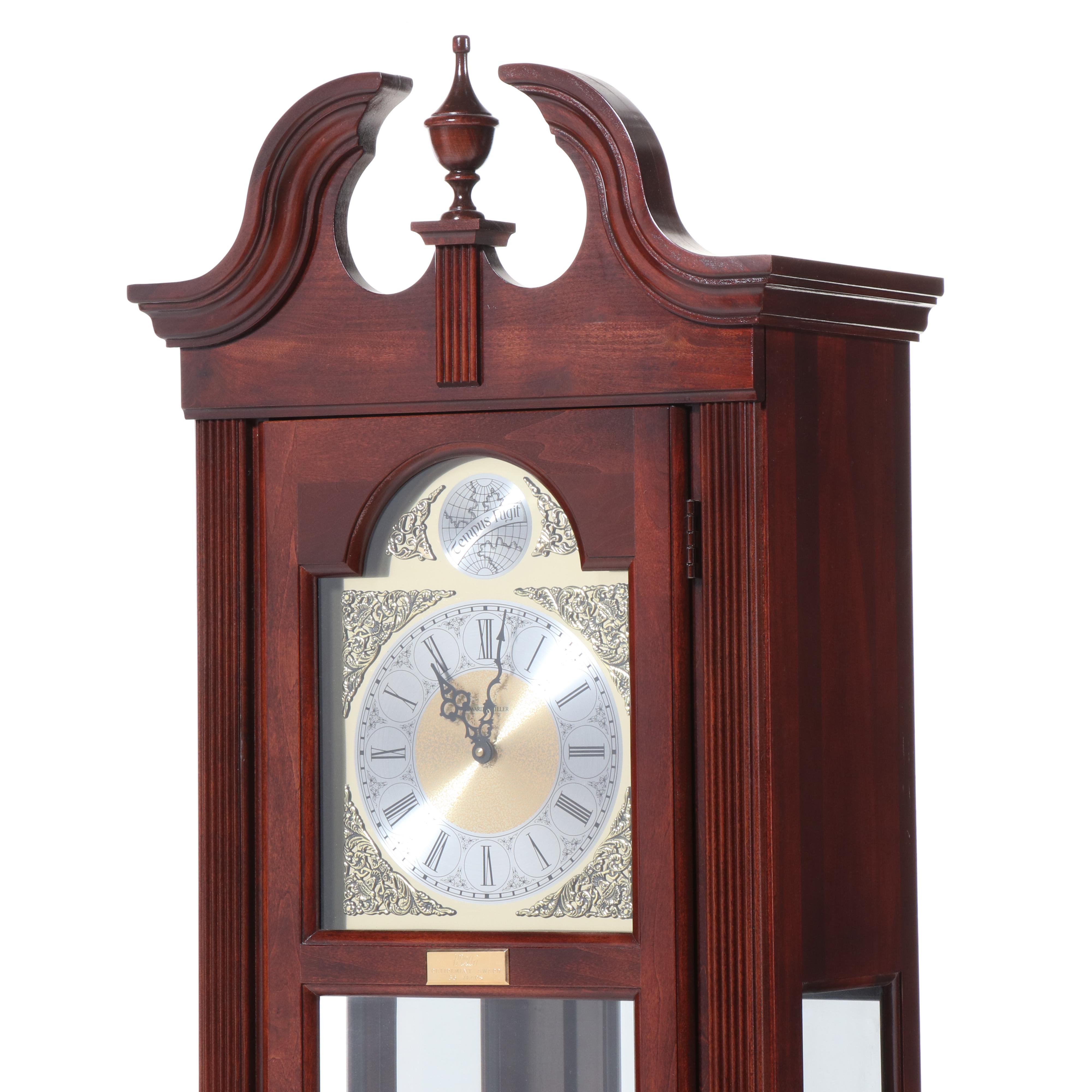 Howard Miller "Cherish" Federal Style Cherrywood-Stained Grandfather Clock