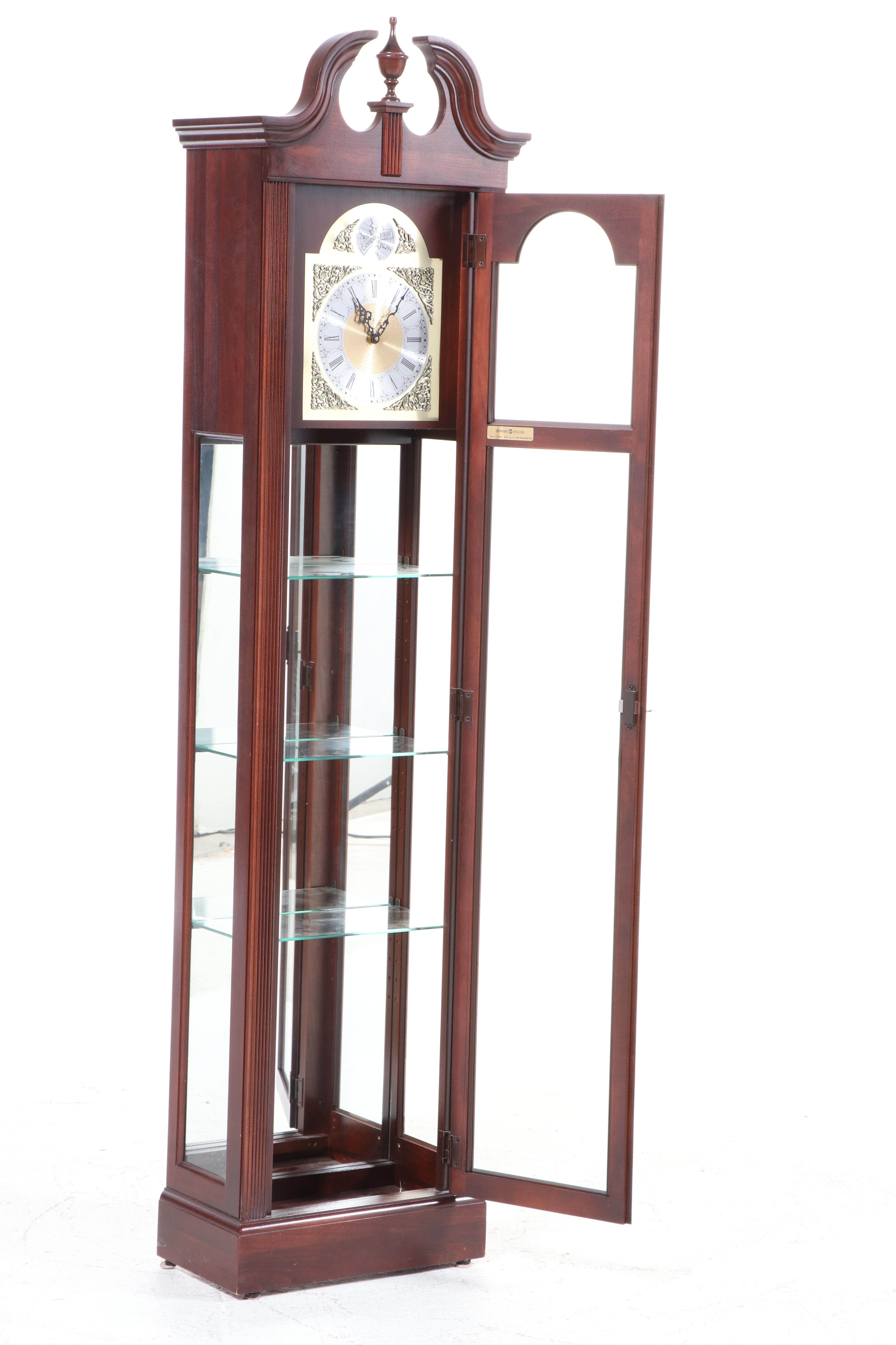 Howard Miller "Cherish" Federal Style Cherrywood-Stained Grandfather Clock