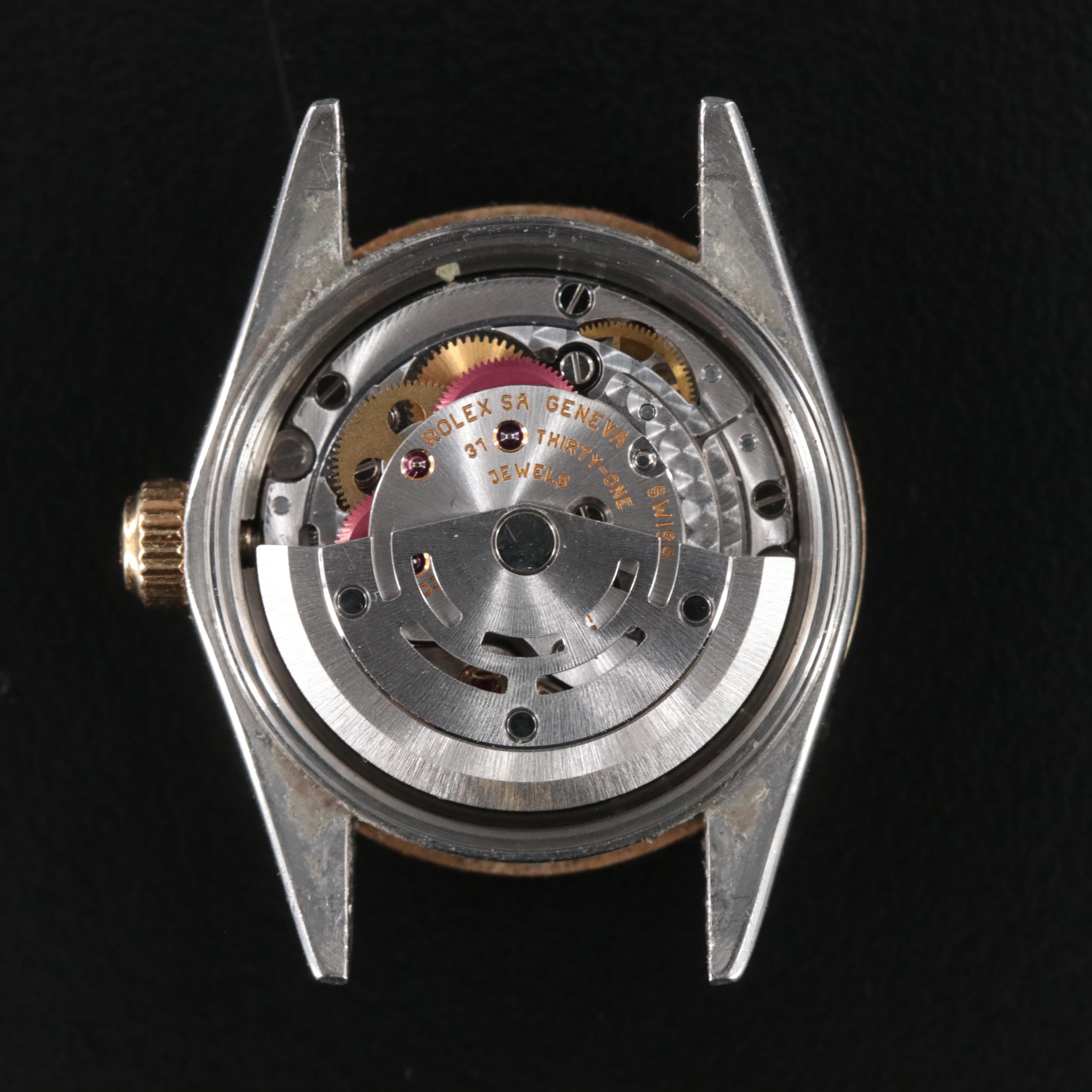 2000 Rolex Custom Diamond, Mother-of-Pearl Oyster Perpetual Watch