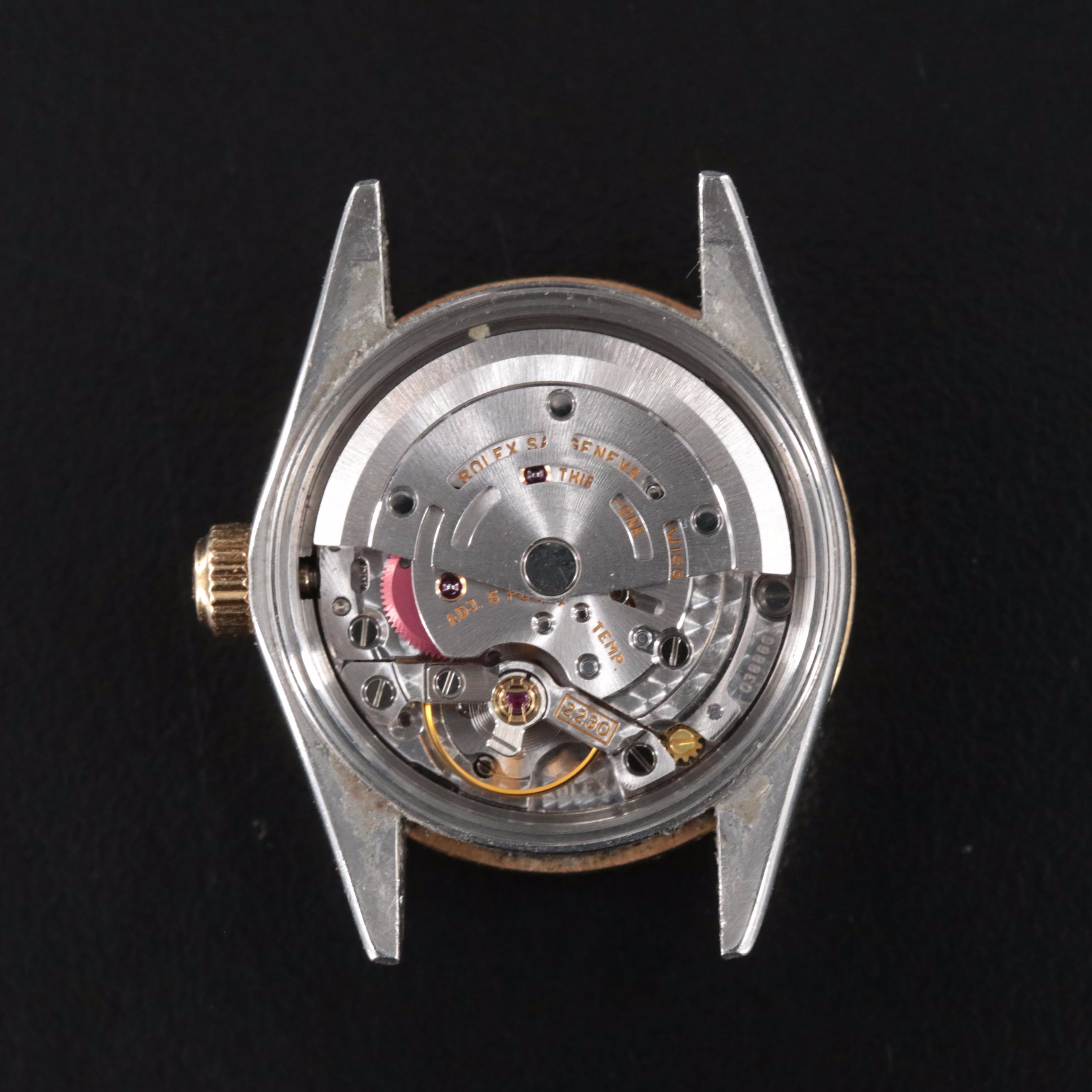 2000 Rolex Custom Diamond, Mother-of-Pearl Oyster Perpetual Watch