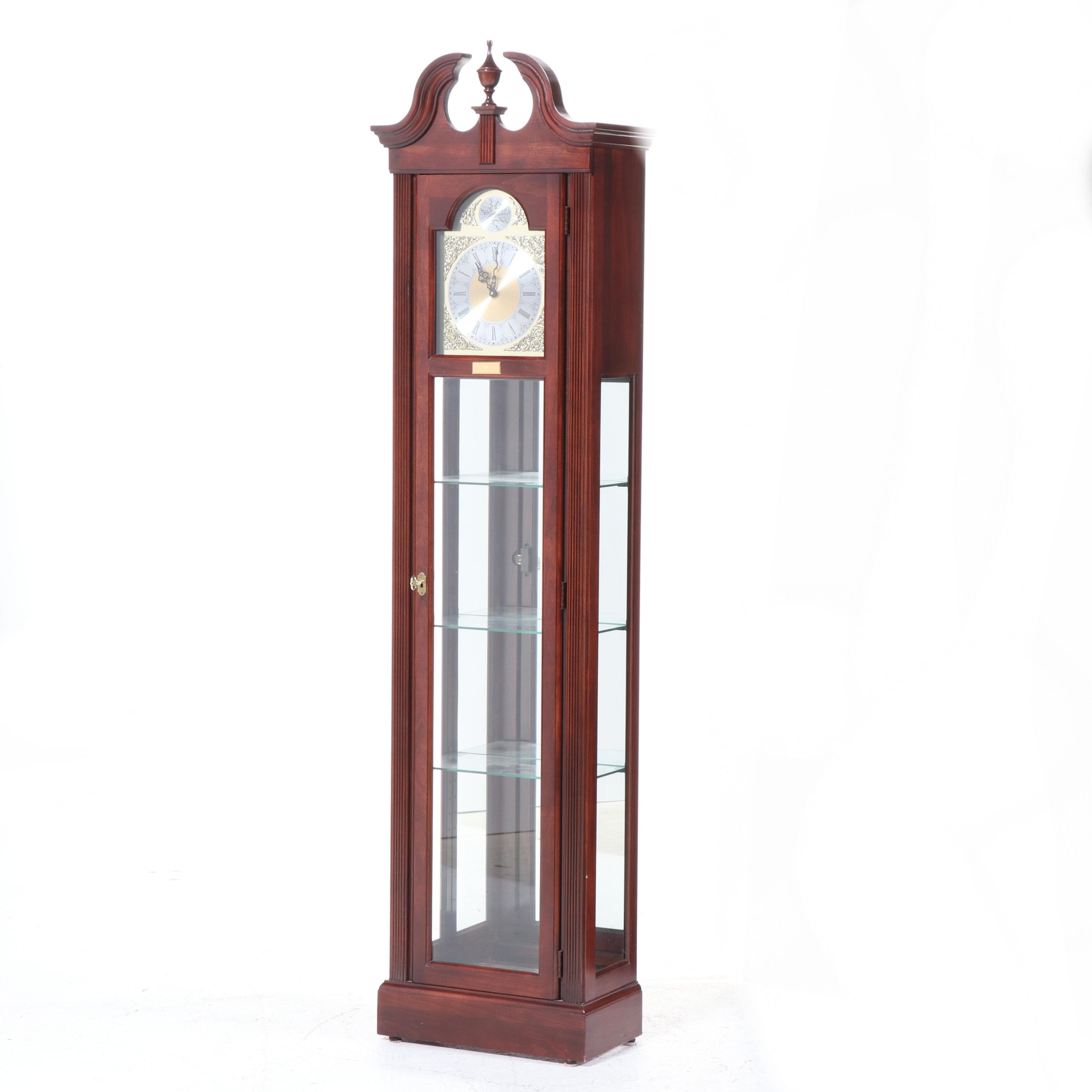 Howard Miller "Cherish" Federal Style Cherrywood-Stained Grandfather Clock