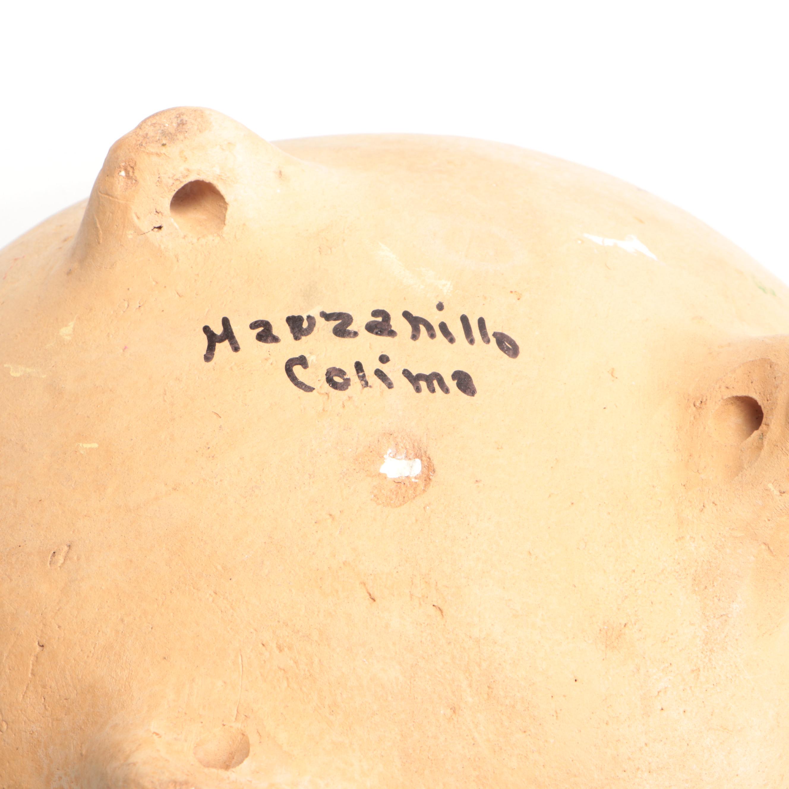 Handwoven Southwestern Blankets with Painted Ceramic Frog, Floral Votive & More