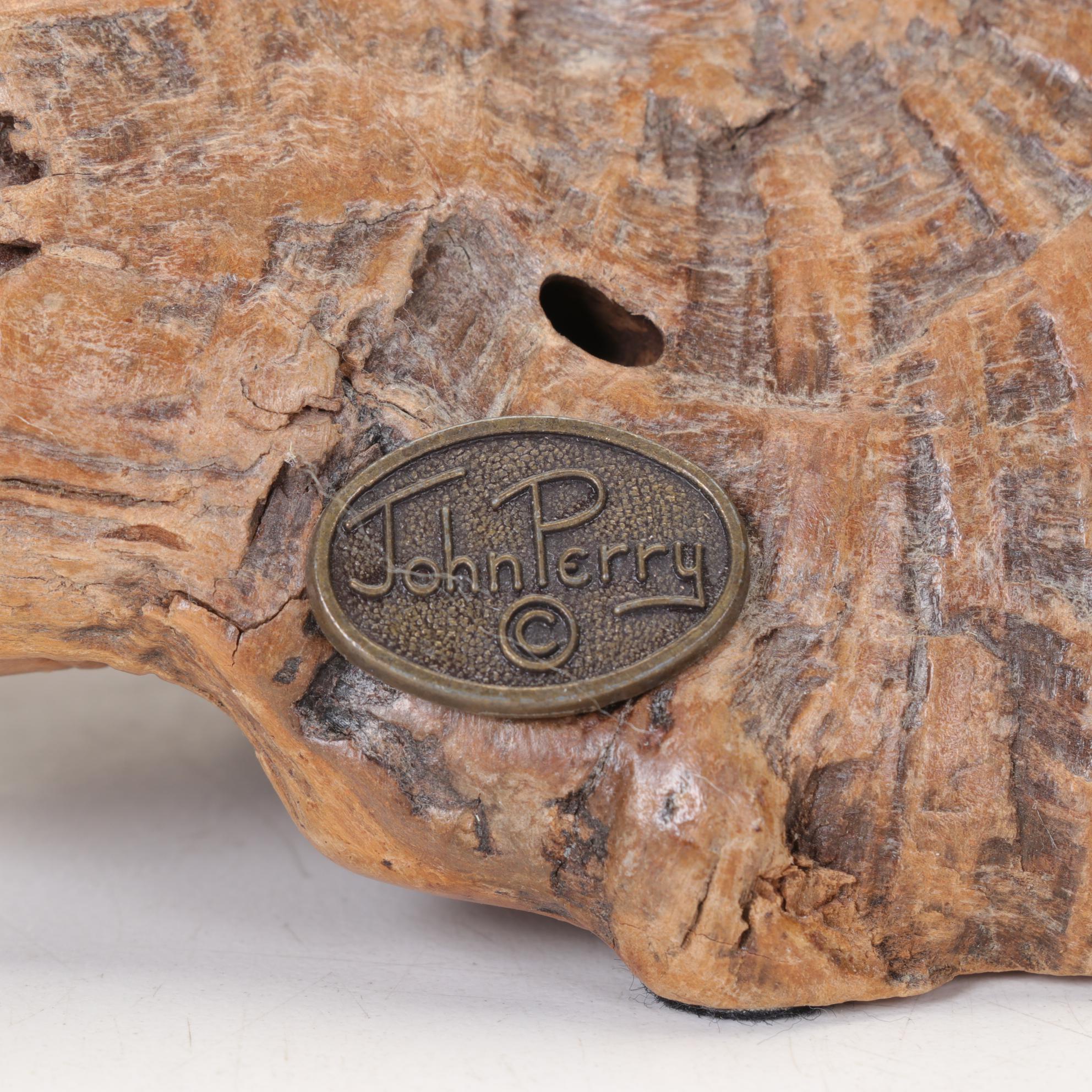 John Perry Pelican and Dolphin Sculptures with Mosaic Candle Holders and More