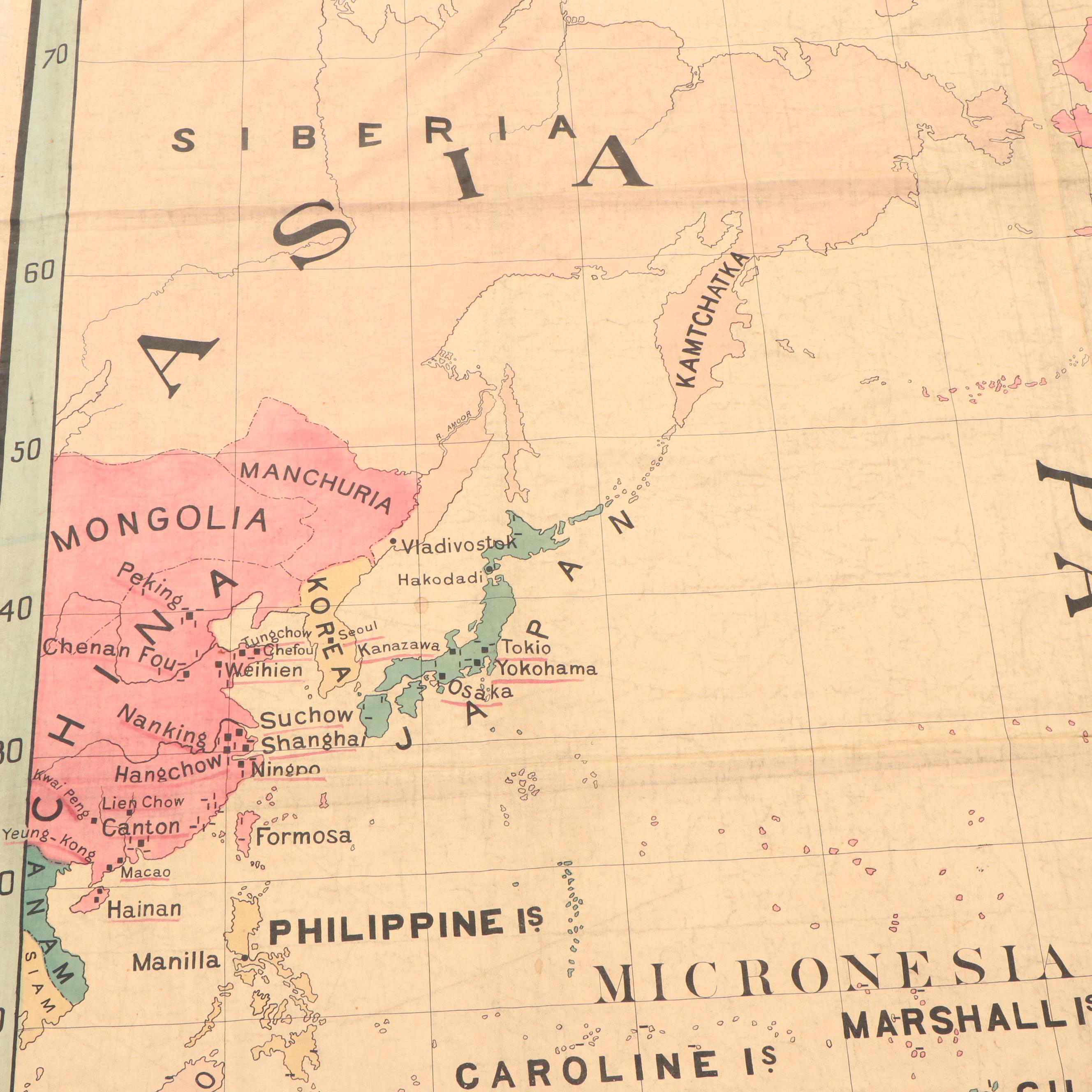 Large-Scale Presbyterian Board Foreign Missions "Missionary Map of the World"