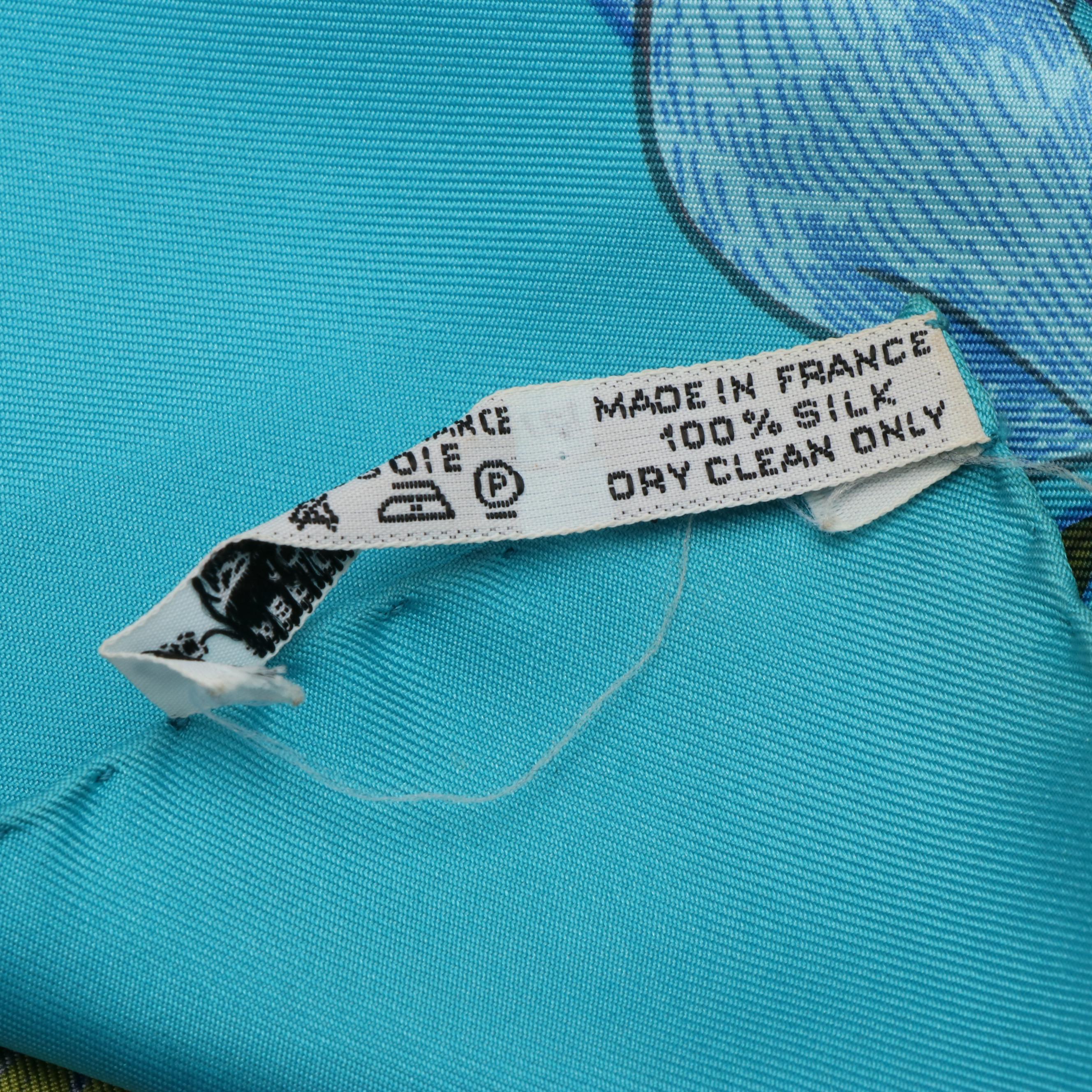 Hermès "Animal Alphabet Forest Dynamic" Silk Twill Scarf 90