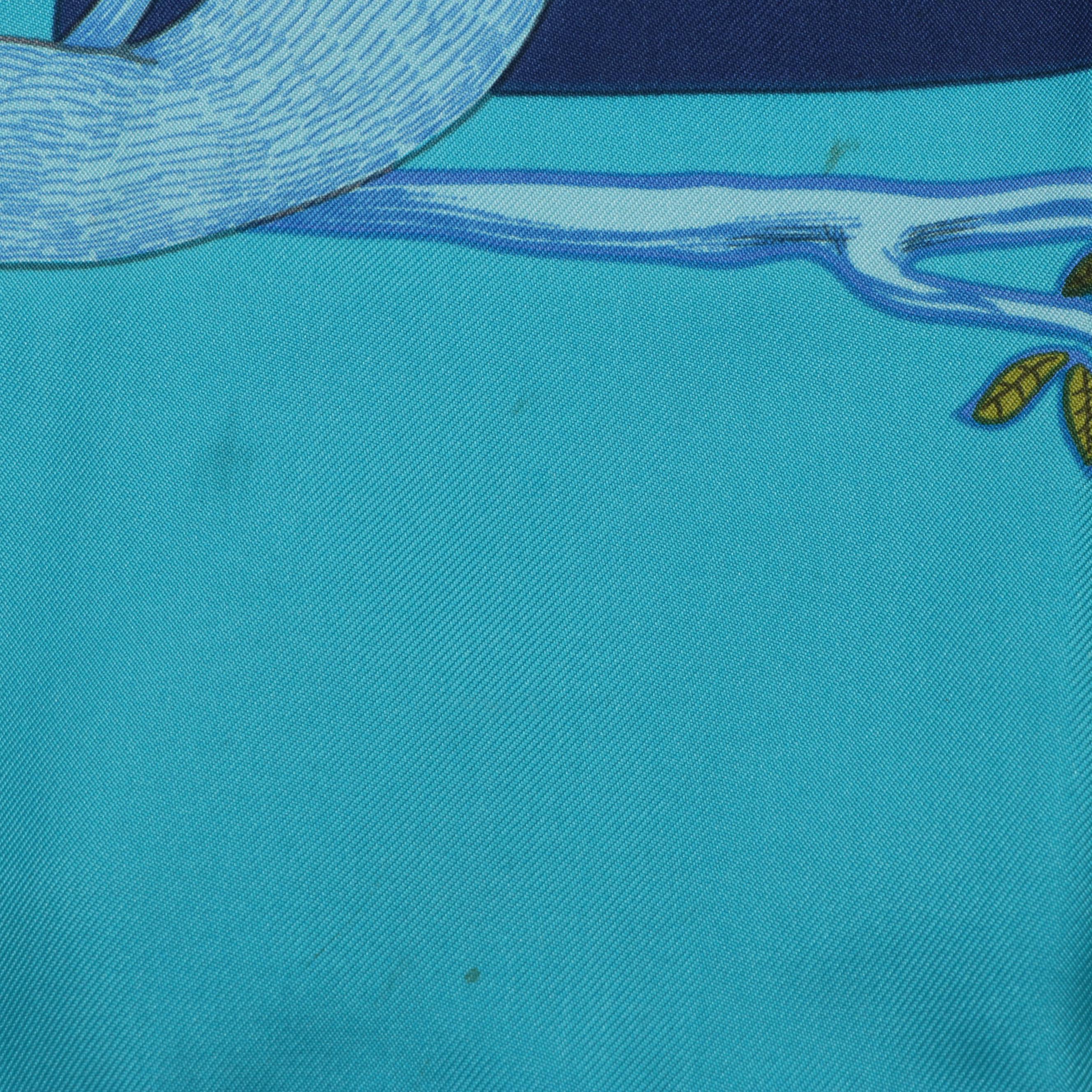 Hermès "Animal Alphabet Forest Dynamic" Silk Twill Scarf 90