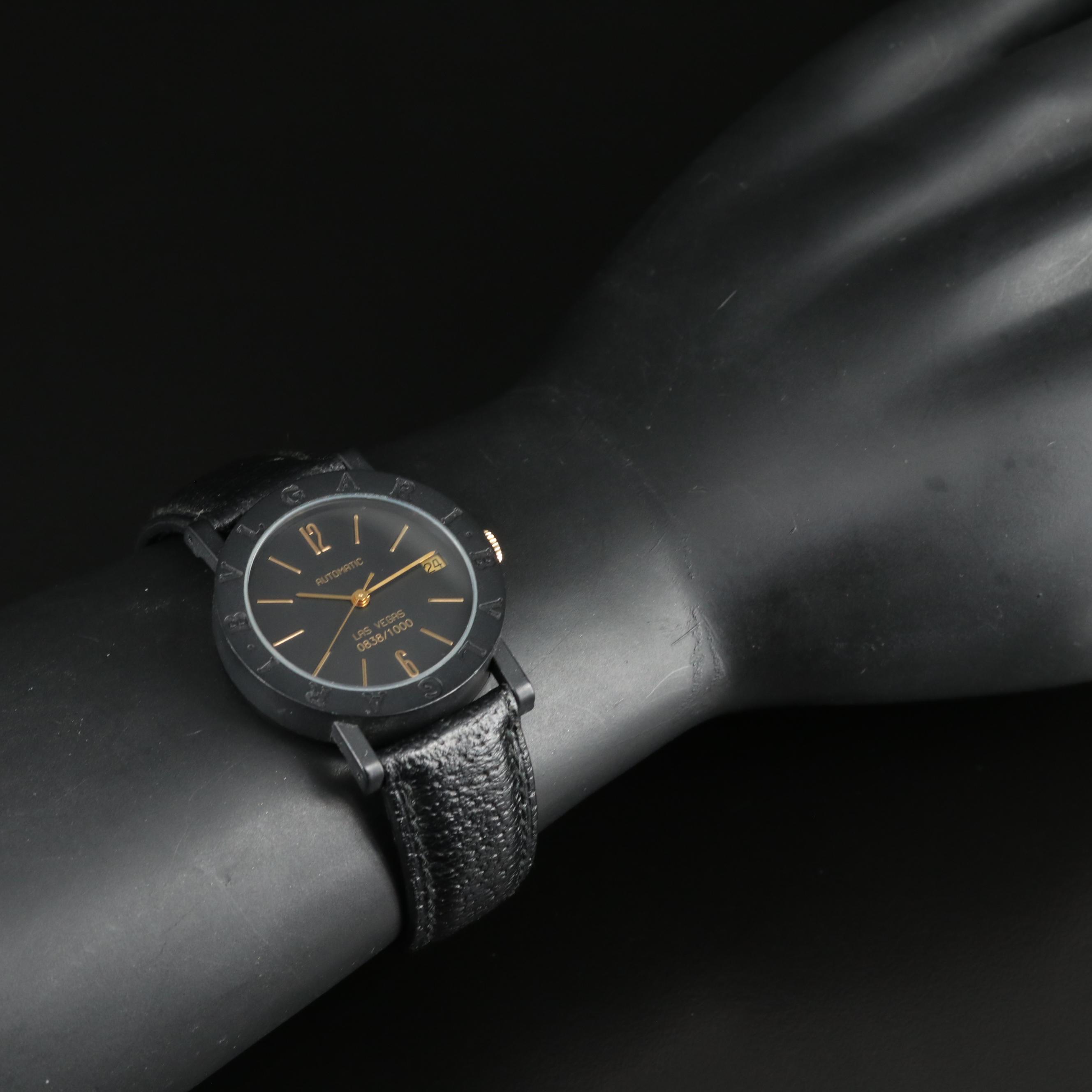 BVLGARI Limited Edition 33mm Carbon Automatic Watch