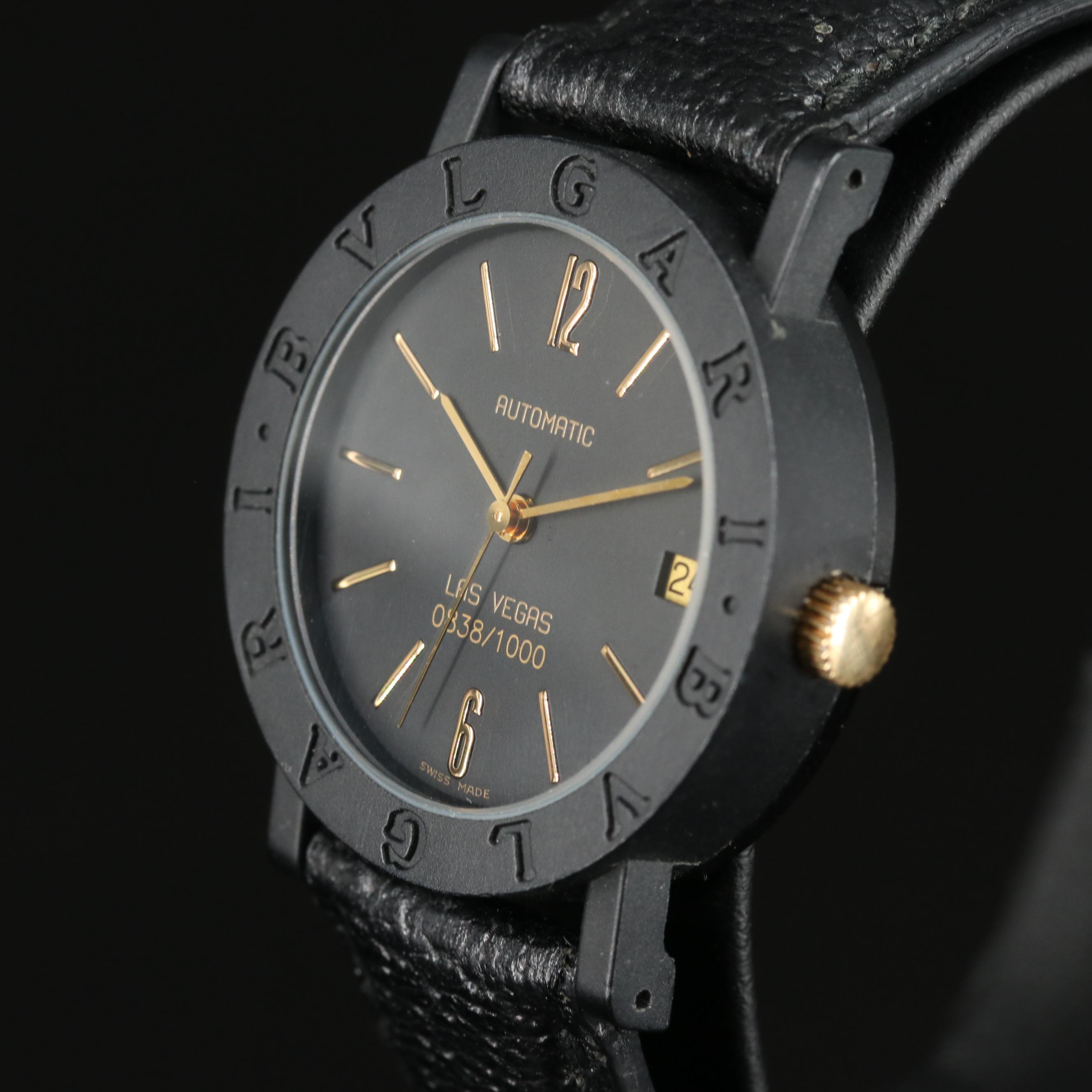 BVLGARI Limited Edition 33mm Carbon Automatic Watch