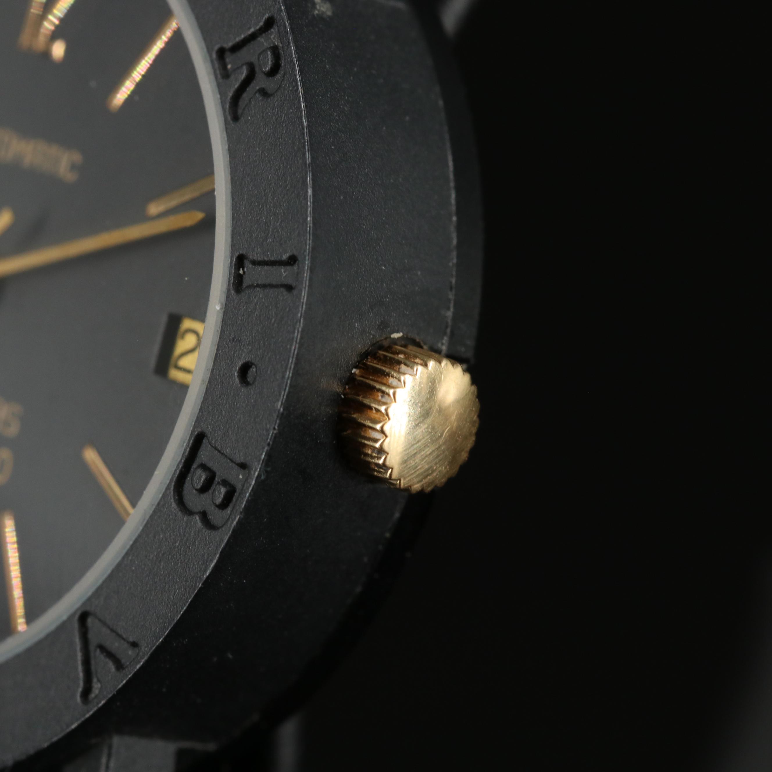 BVLGARI Limited Edition 33mm Carbon Automatic Watch