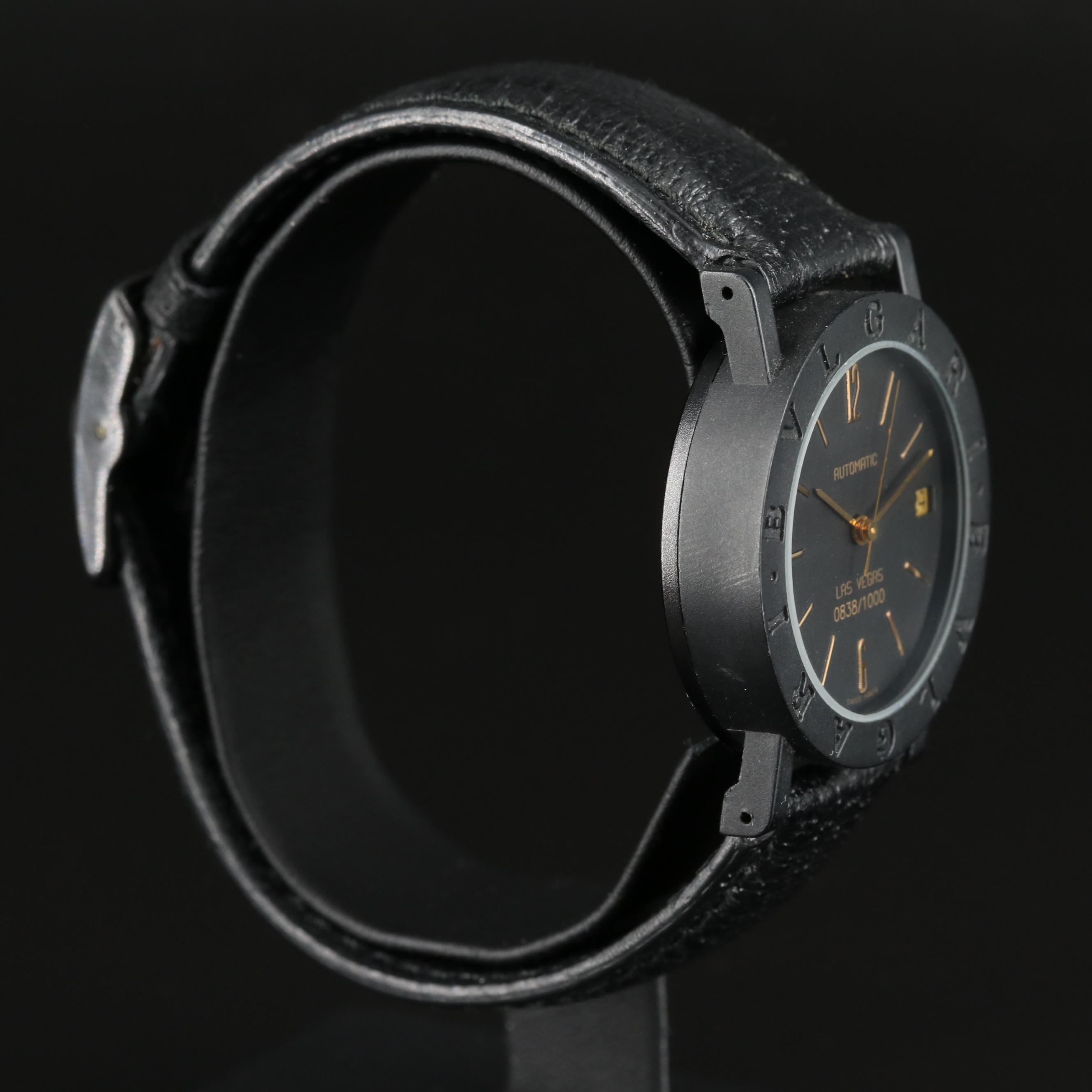 BVLGARI Limited Edition 33mm Carbon Automatic Watch