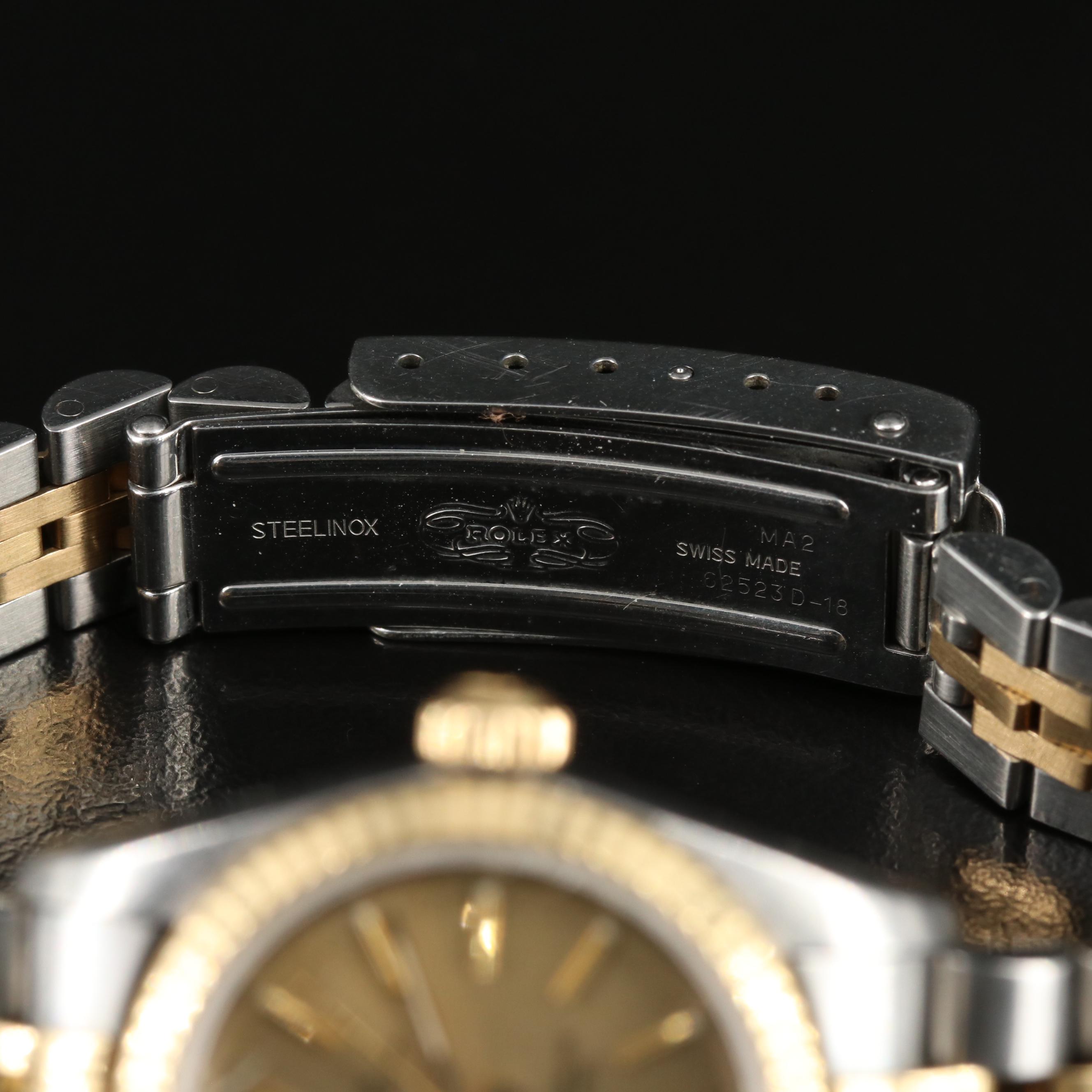 2005 Rolex Oyster Perpetual 25mm Gold & Steel Watch