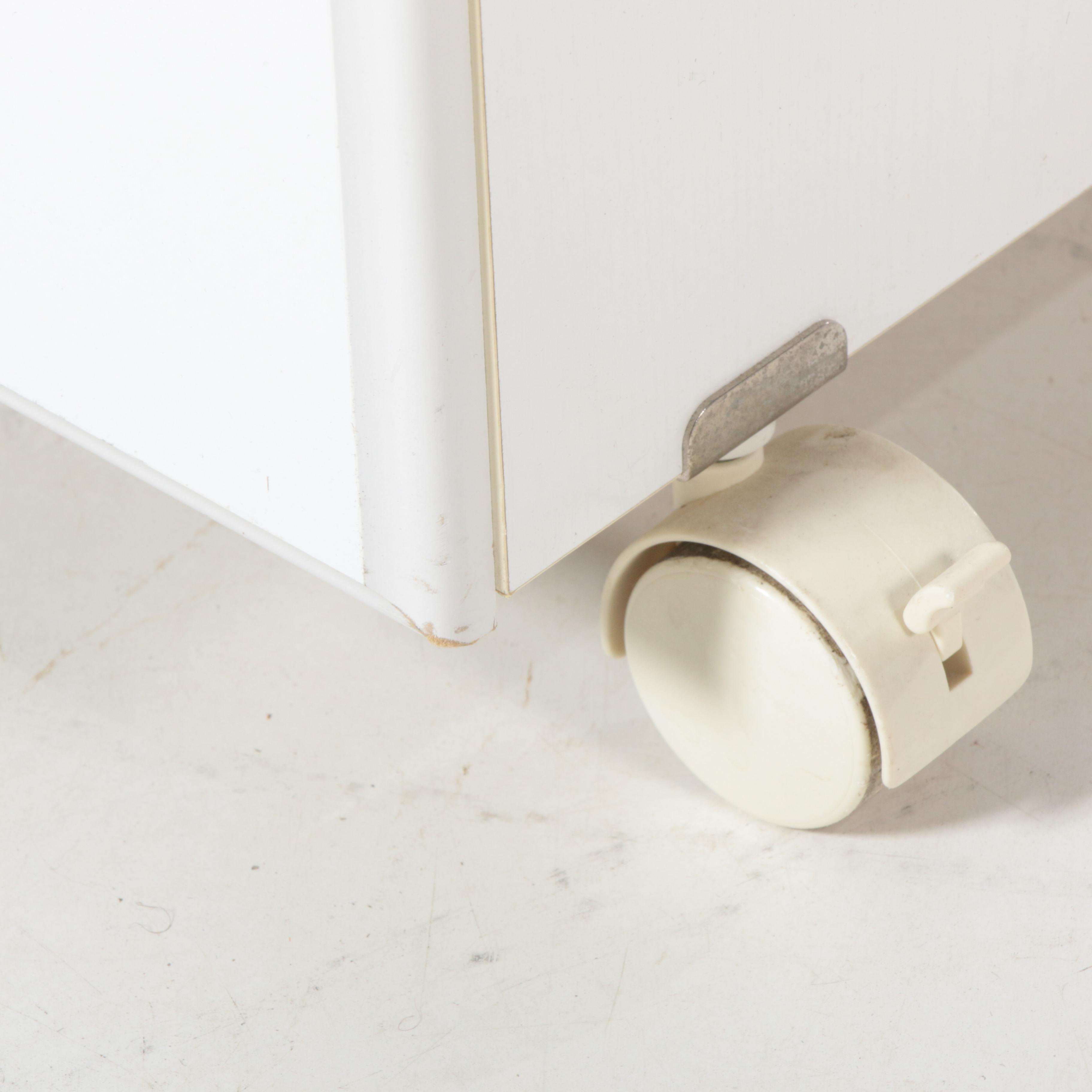 Wooden Cube Shape Sewing Cabinet Table