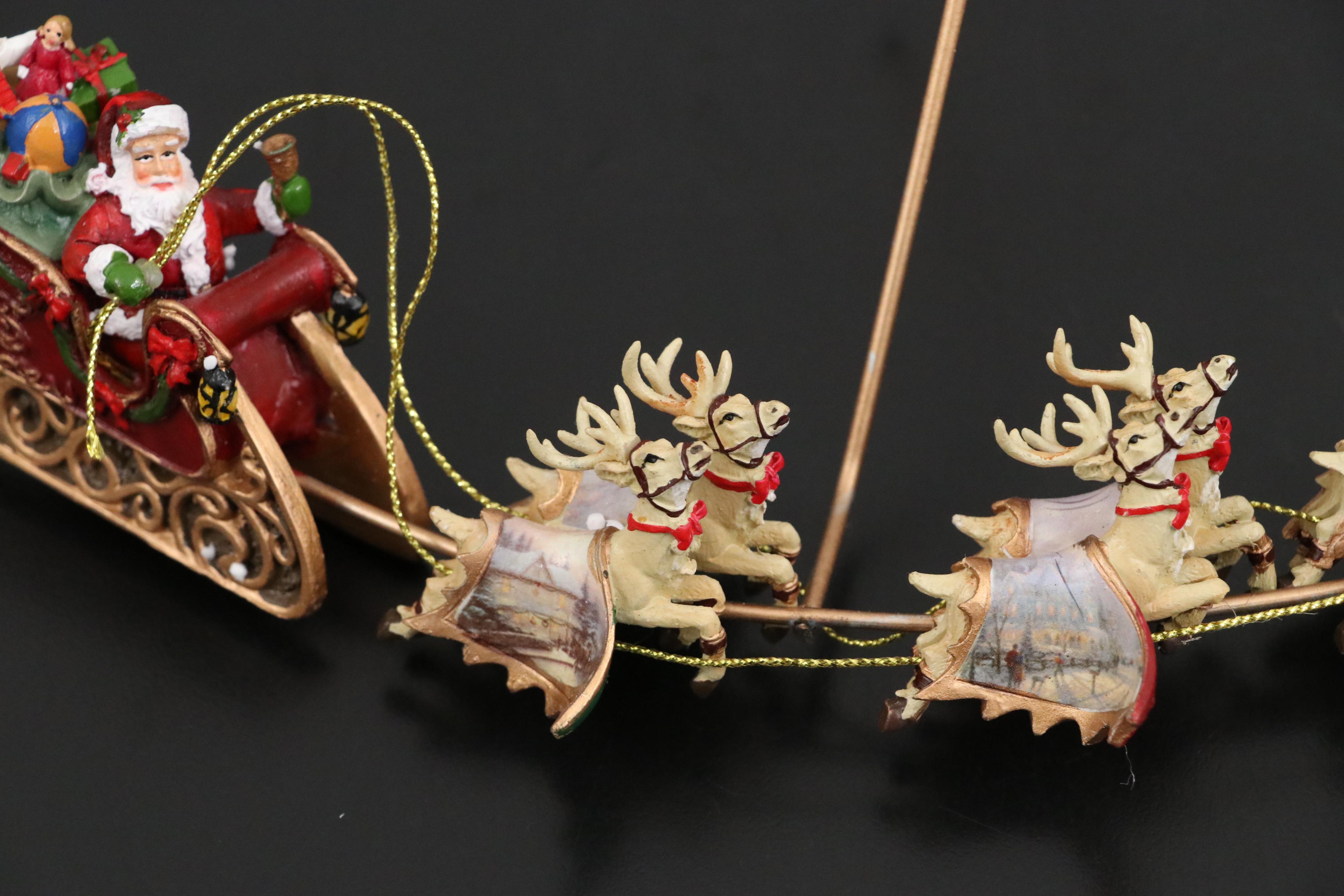 Thomas Kinkade Revolving Christmas Tree Topper