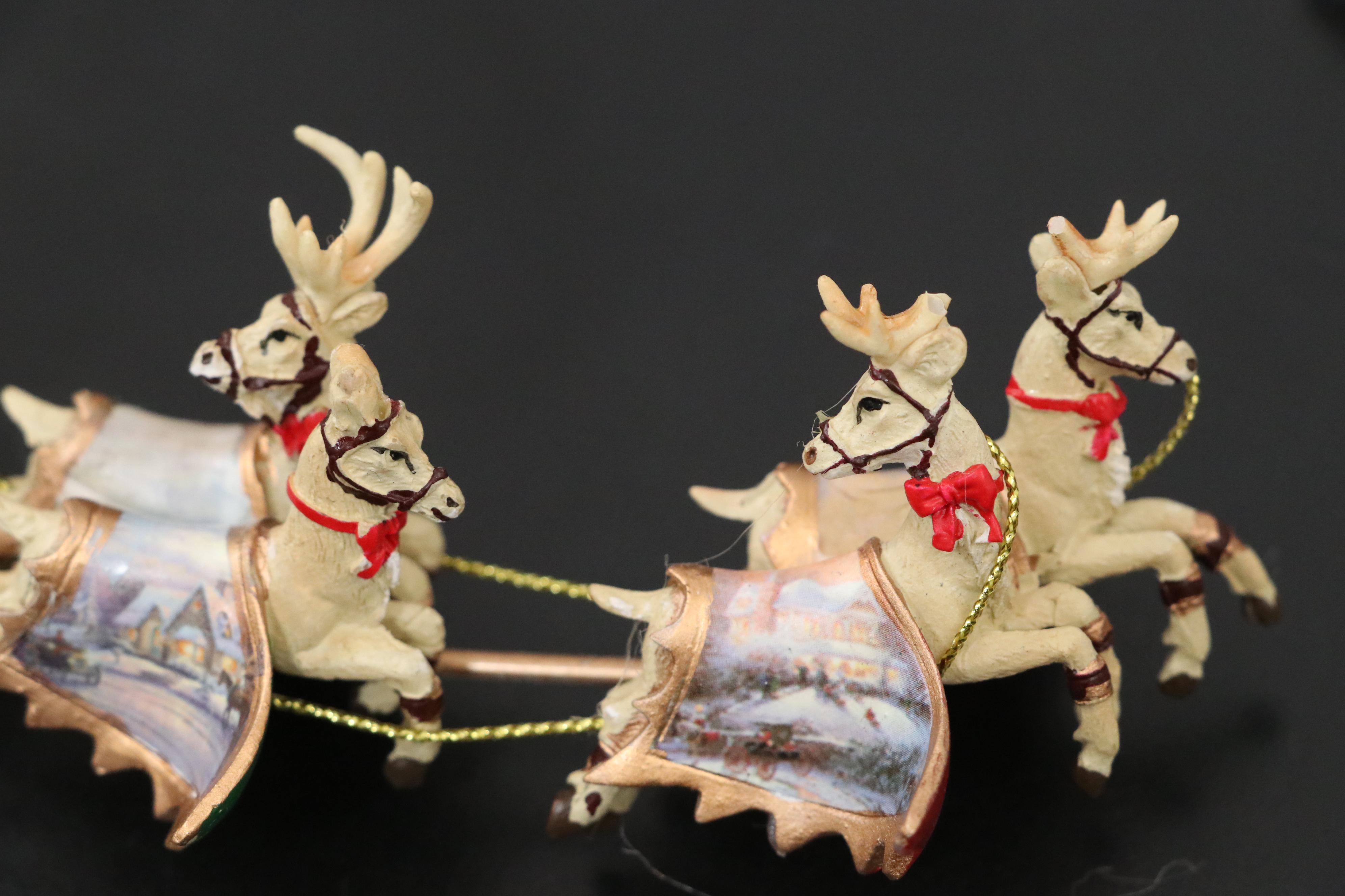 Thomas Kinkade Revolving Christmas Tree Topper