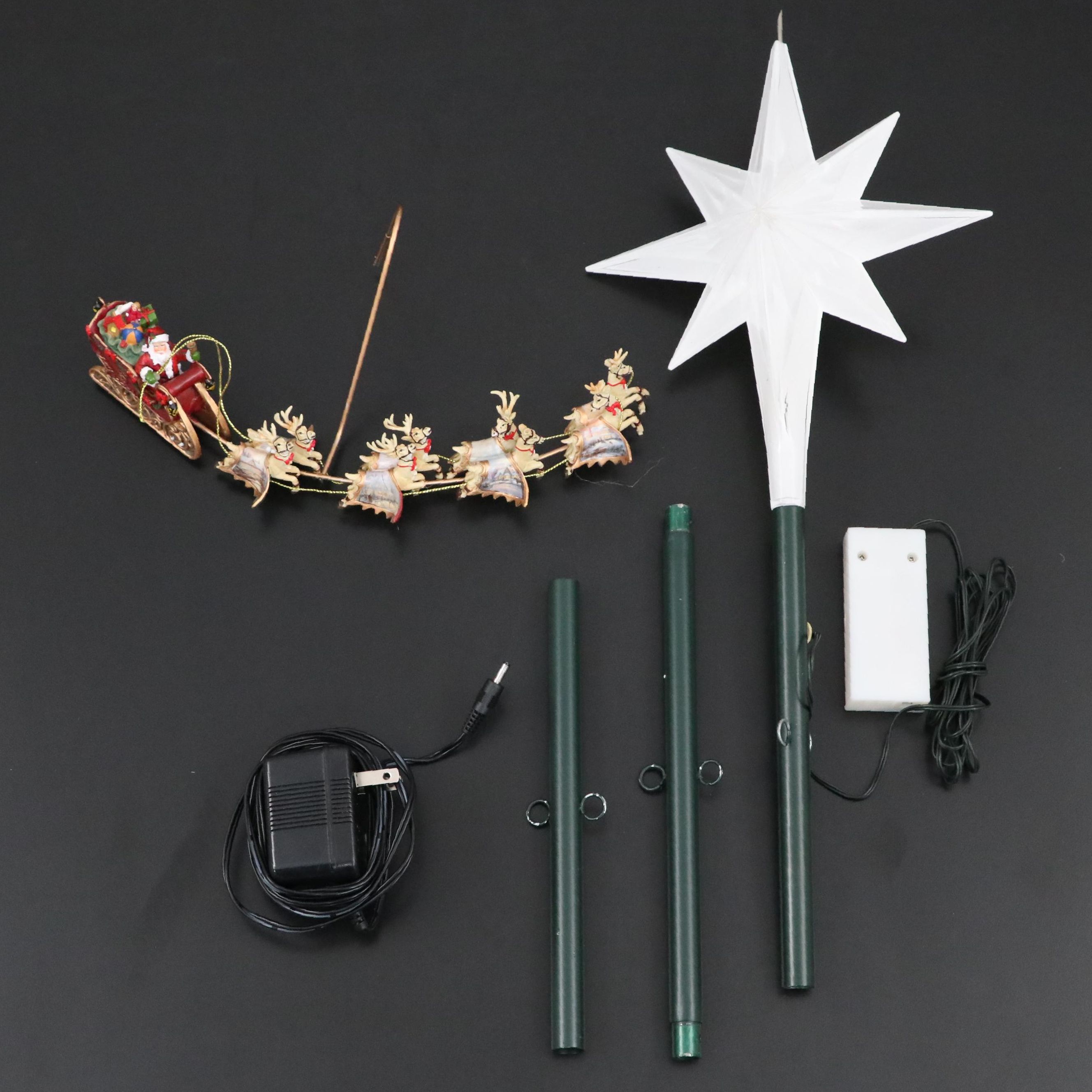 Thomas Kinkade Revolving Christmas Tree Topper