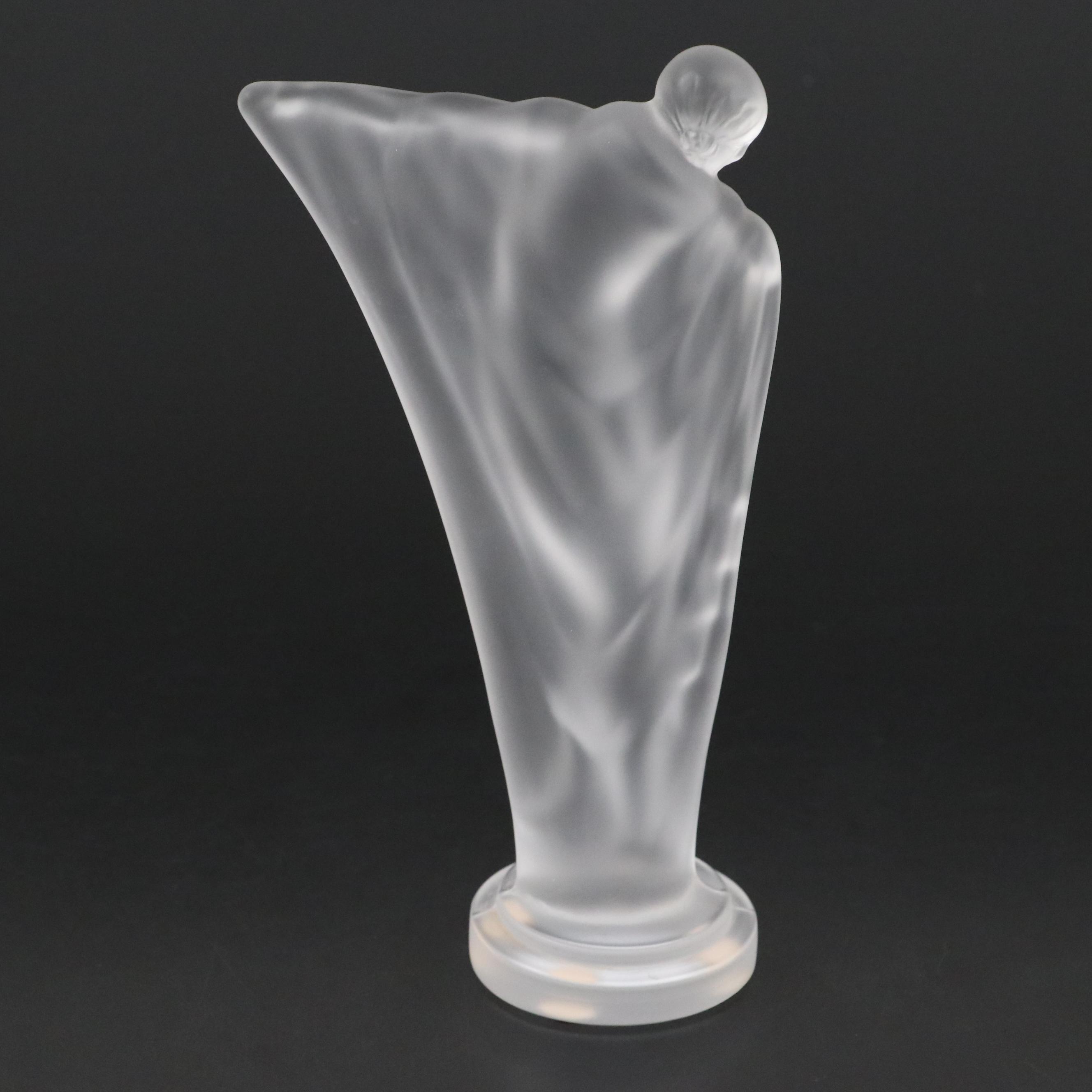 Cristal de Sèvres Art Deco Frosted Crystal Figurine After Lucille Sevin