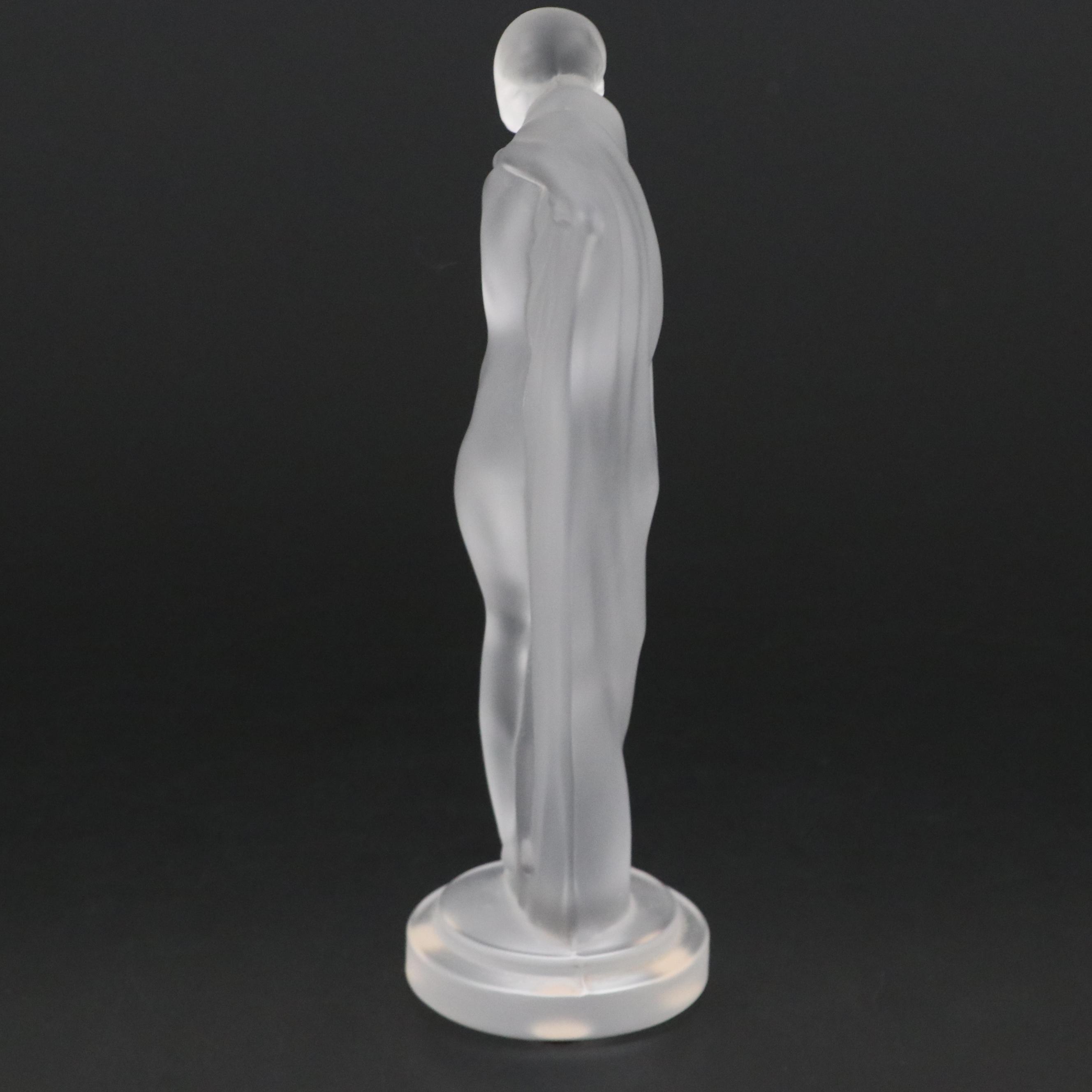 Cristal de Sèvres Art Deco Frosted Crystal Figurine After Lucille Sevin