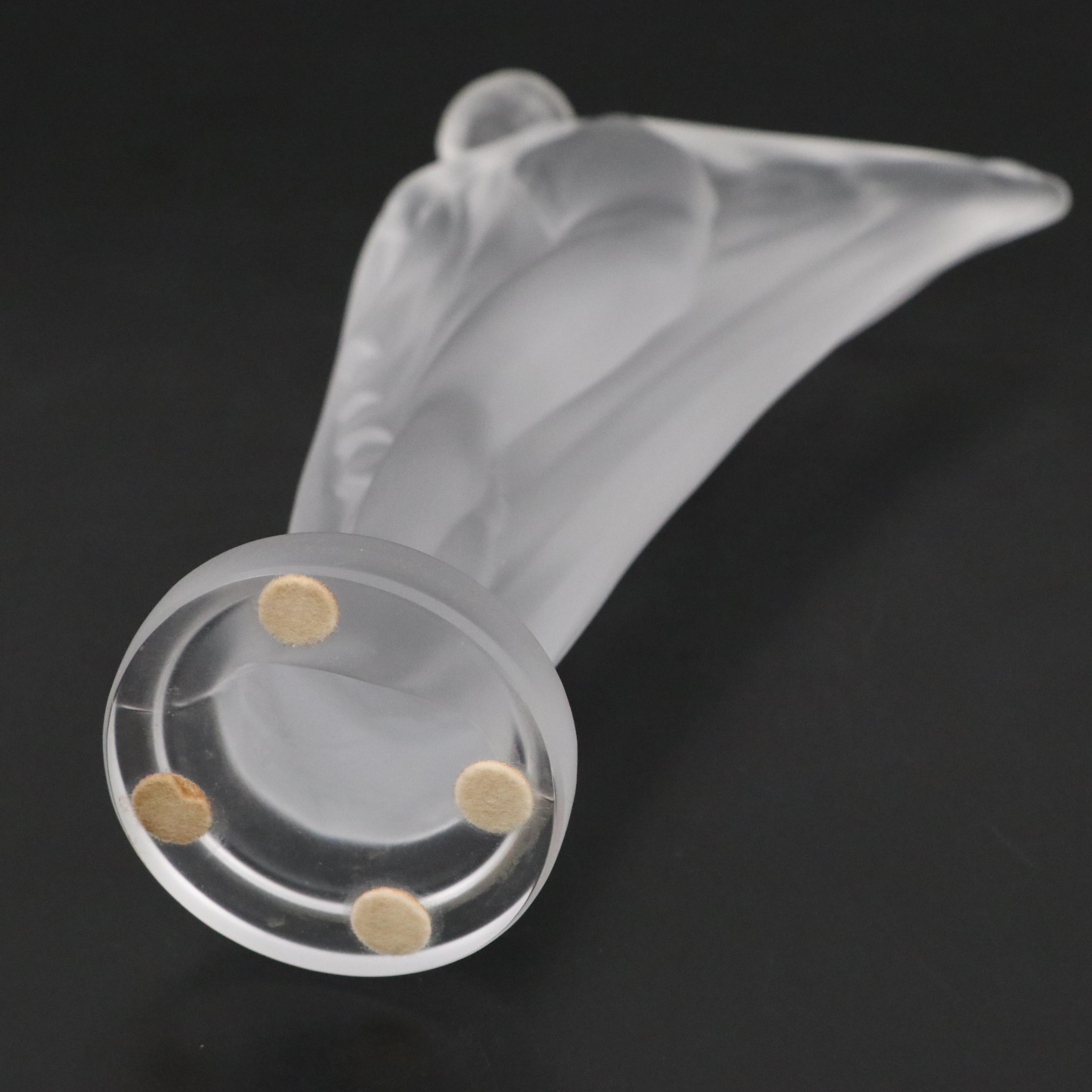 Cristal de Sèvres Art Deco Frosted Crystal Figurine After Lucille Sevin