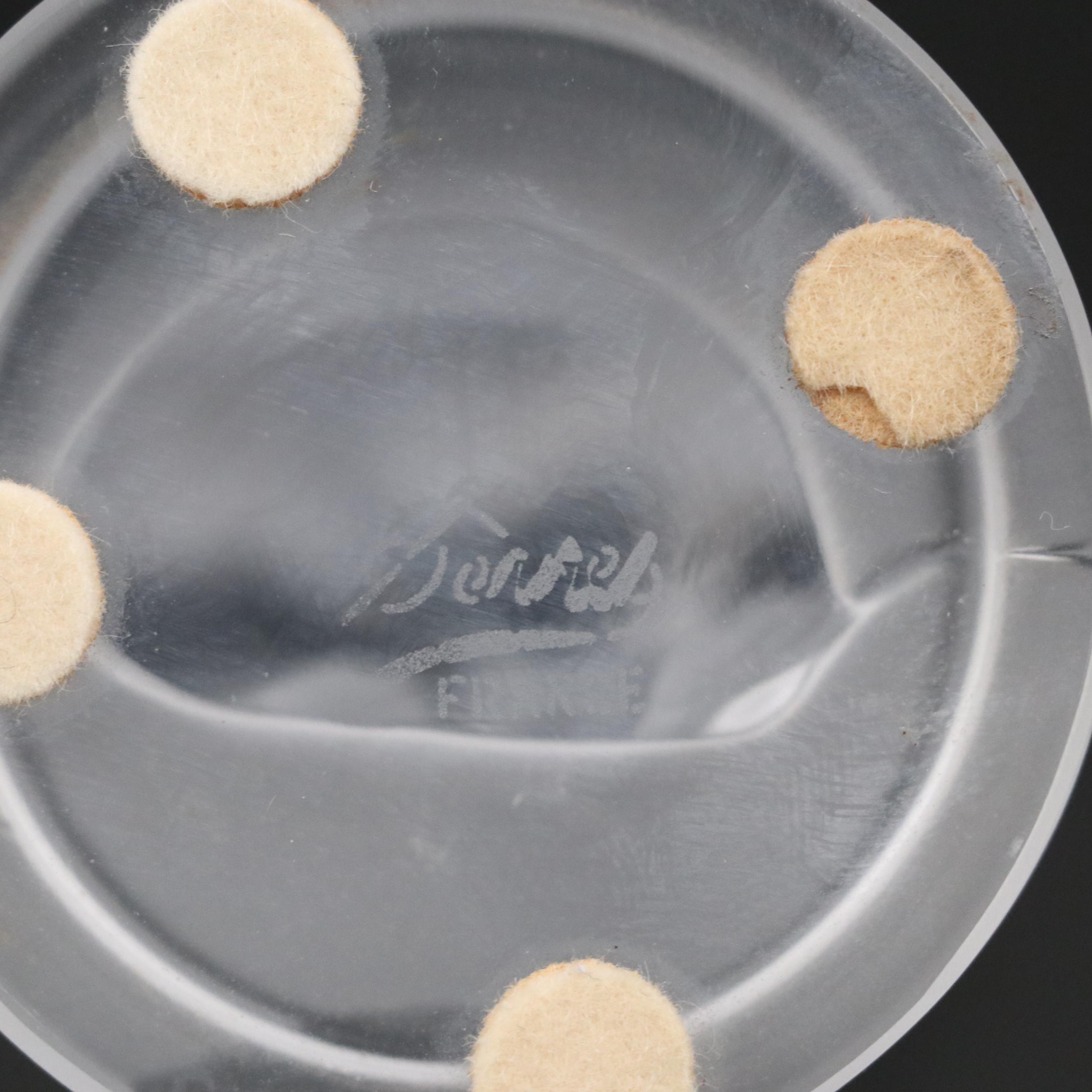 Cristal de Sèvres Art Deco Frosted Crystal Figurine After Lucille Sevin