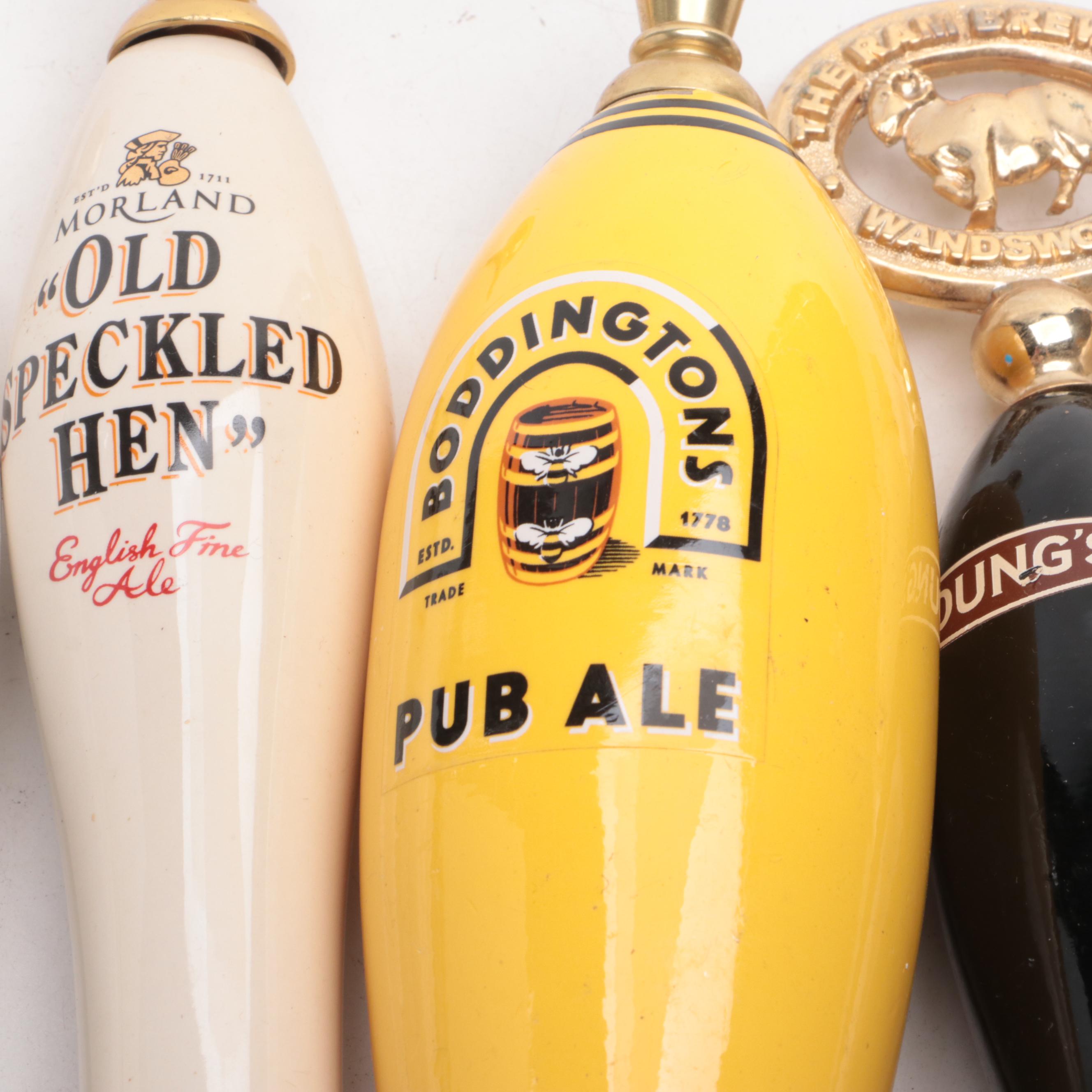Fuller's, Whitebread, Boddingtons, and More Beer Tap Handles and Clips