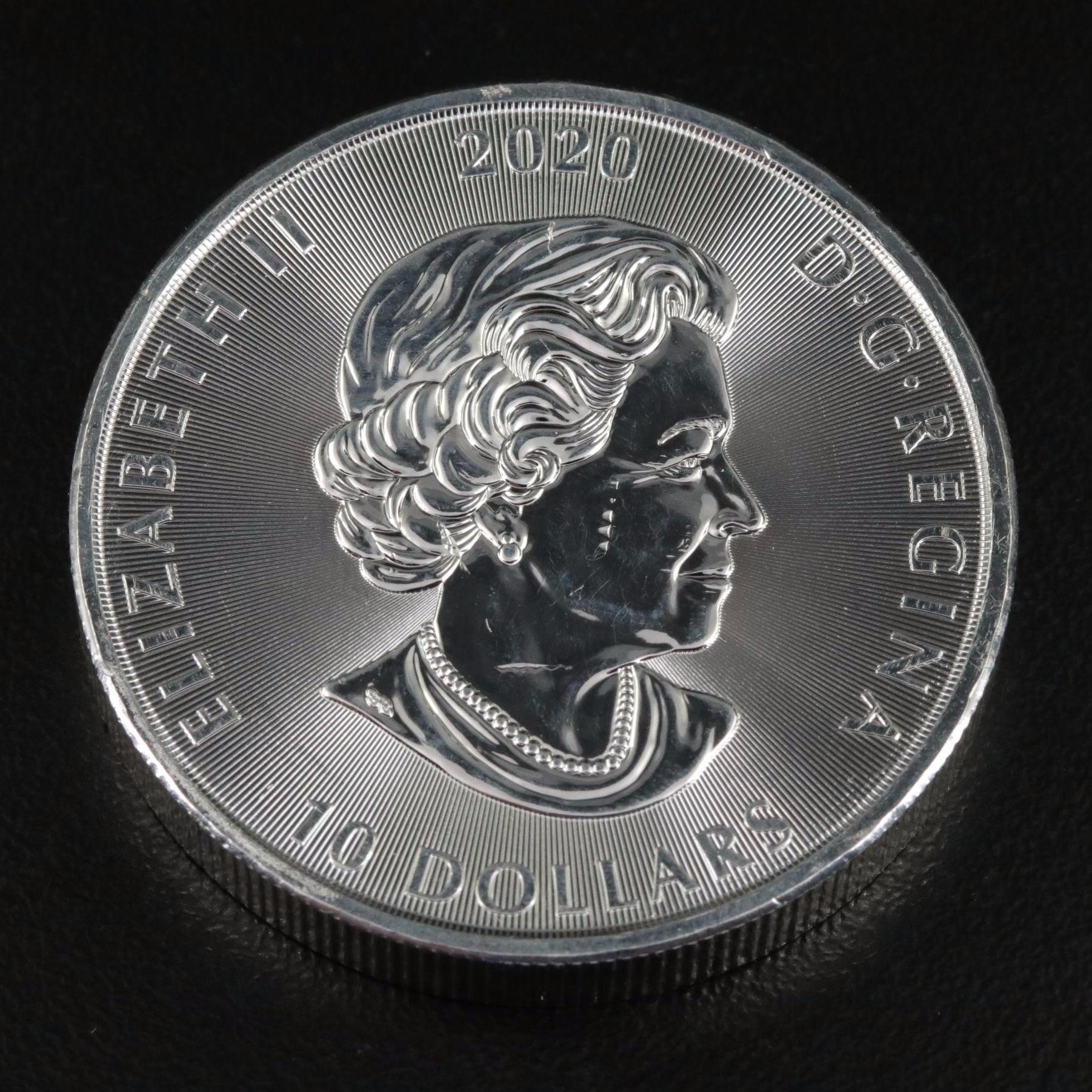 Two Canadian 2020 Ten Dollar Silver Coins