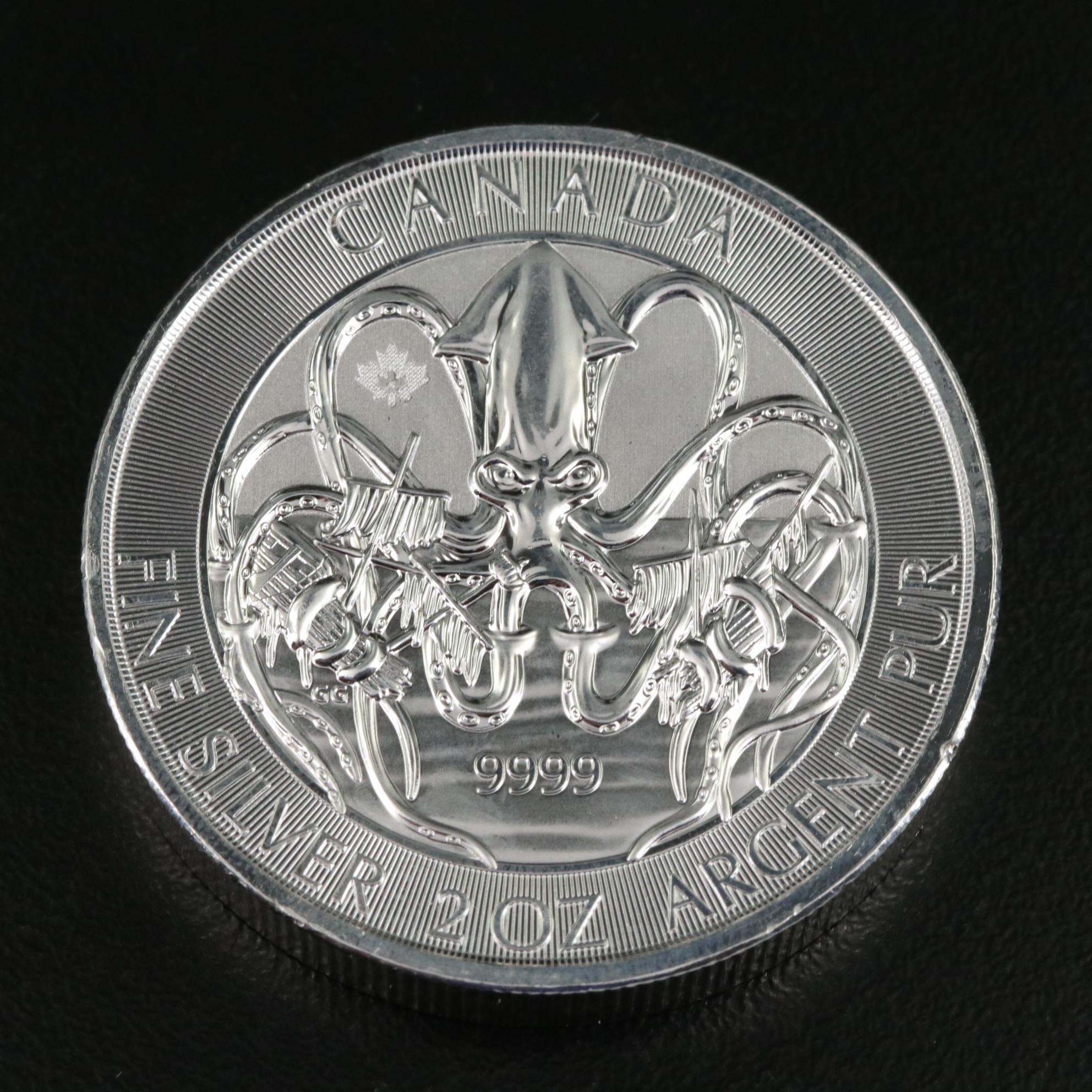 Two Canadian 2020 Ten Dollar Silver Coins