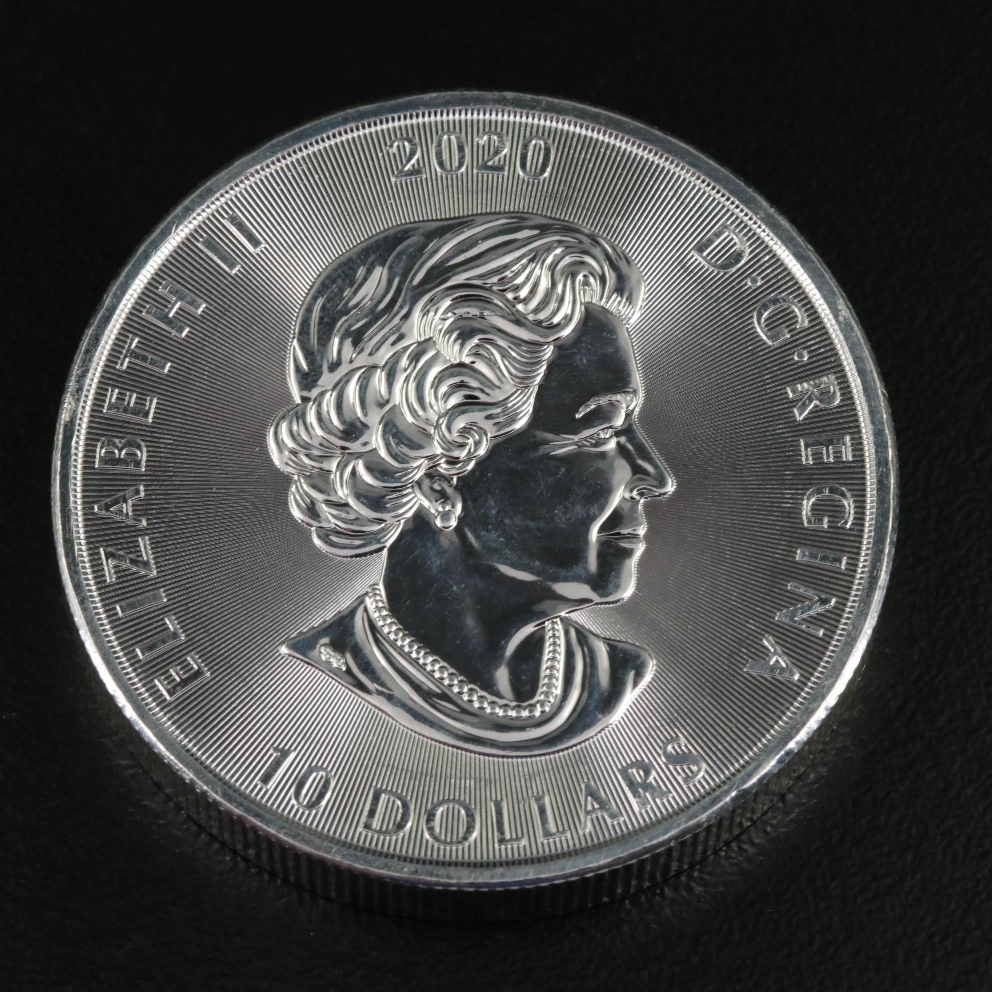 Two Canadian 2020 Ten Dollar Silver Coins