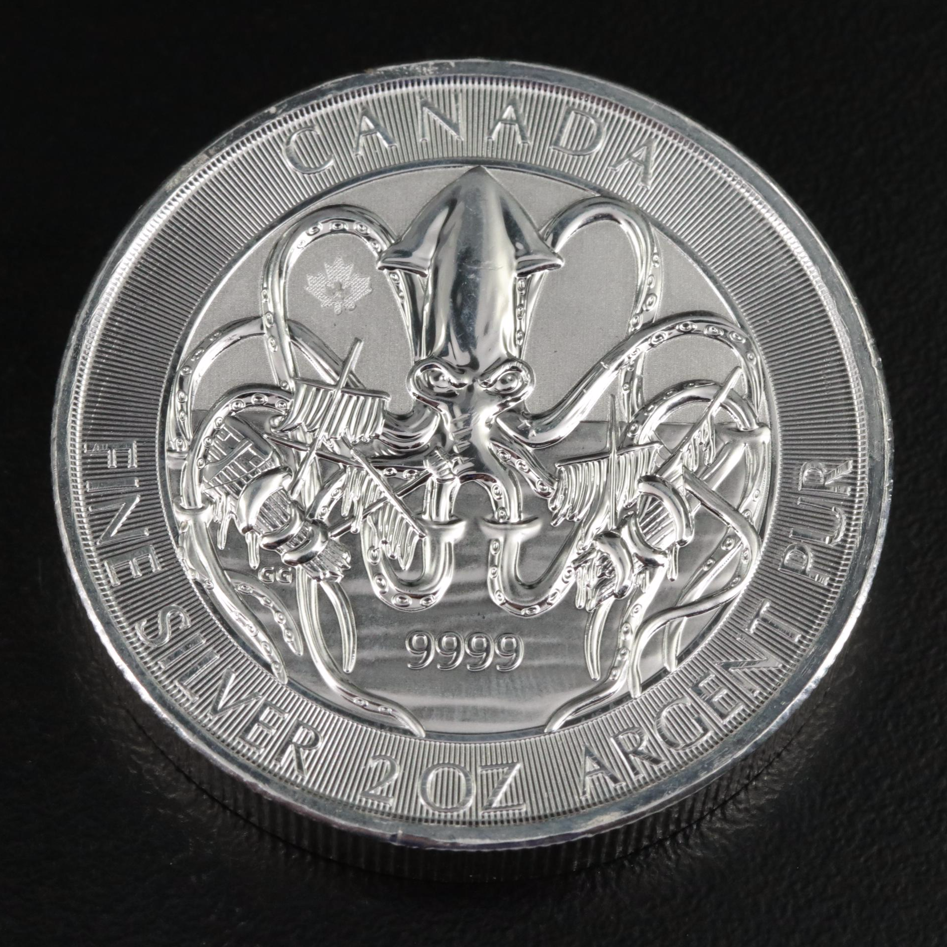 Two Canadian 2020 Ten Dollar Silver Coins