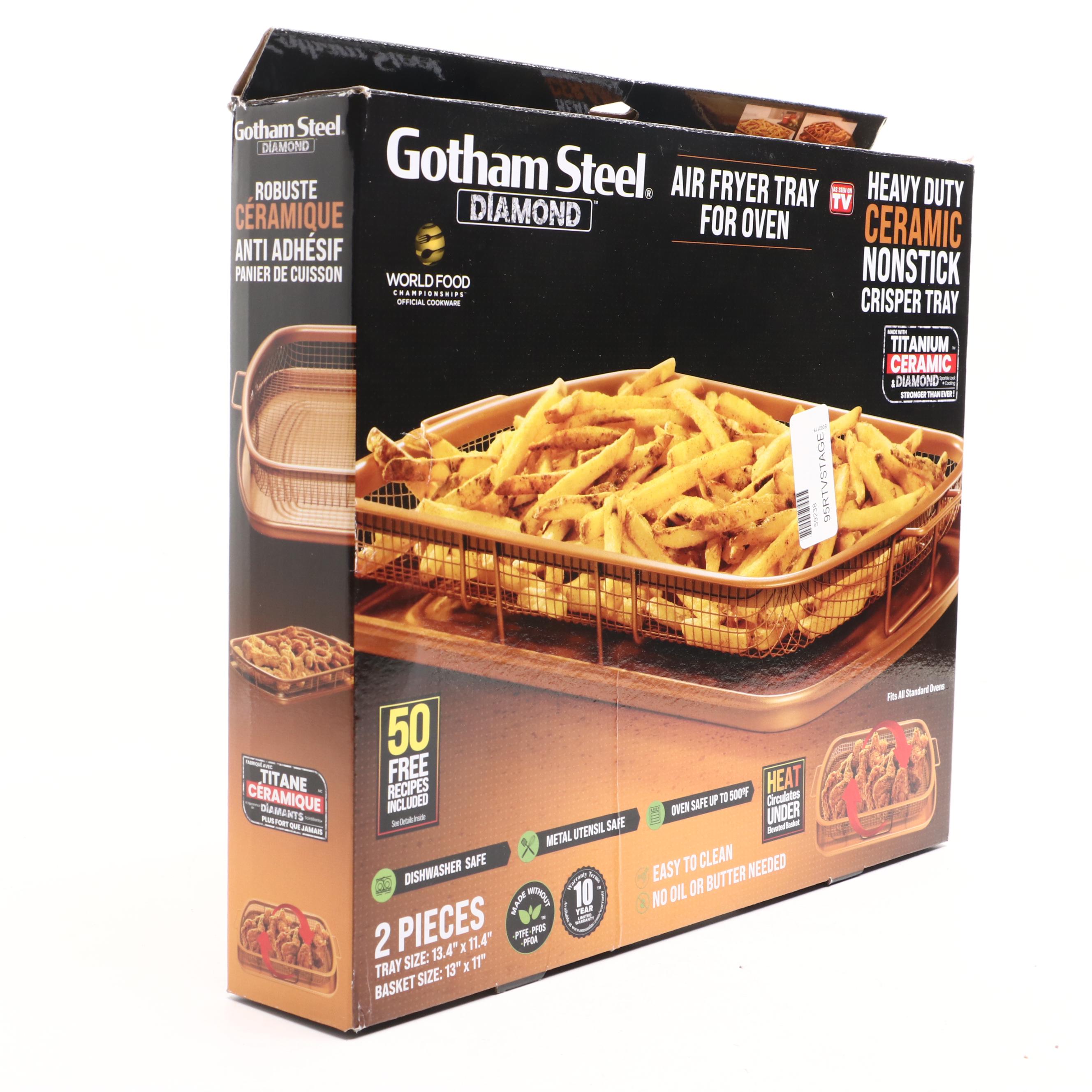 Gotham Steel Diamond Nonstick Crisper Basket and Tray