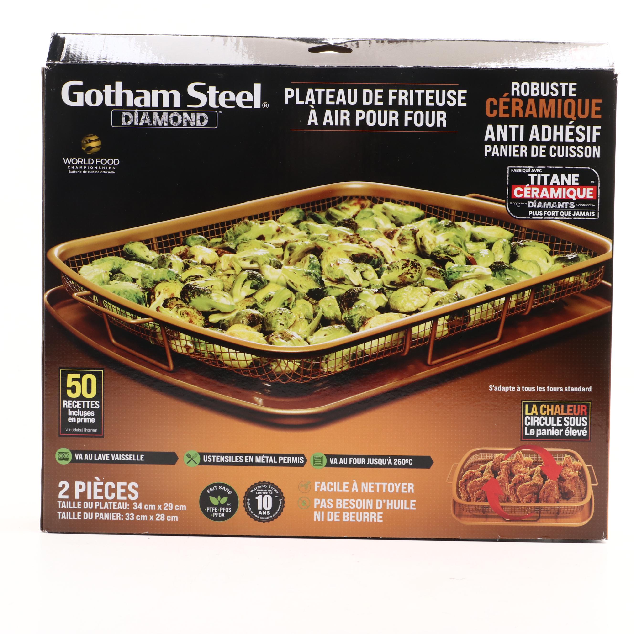 Gotham Steel Diamond Nonstick Crisper Basket and Tray