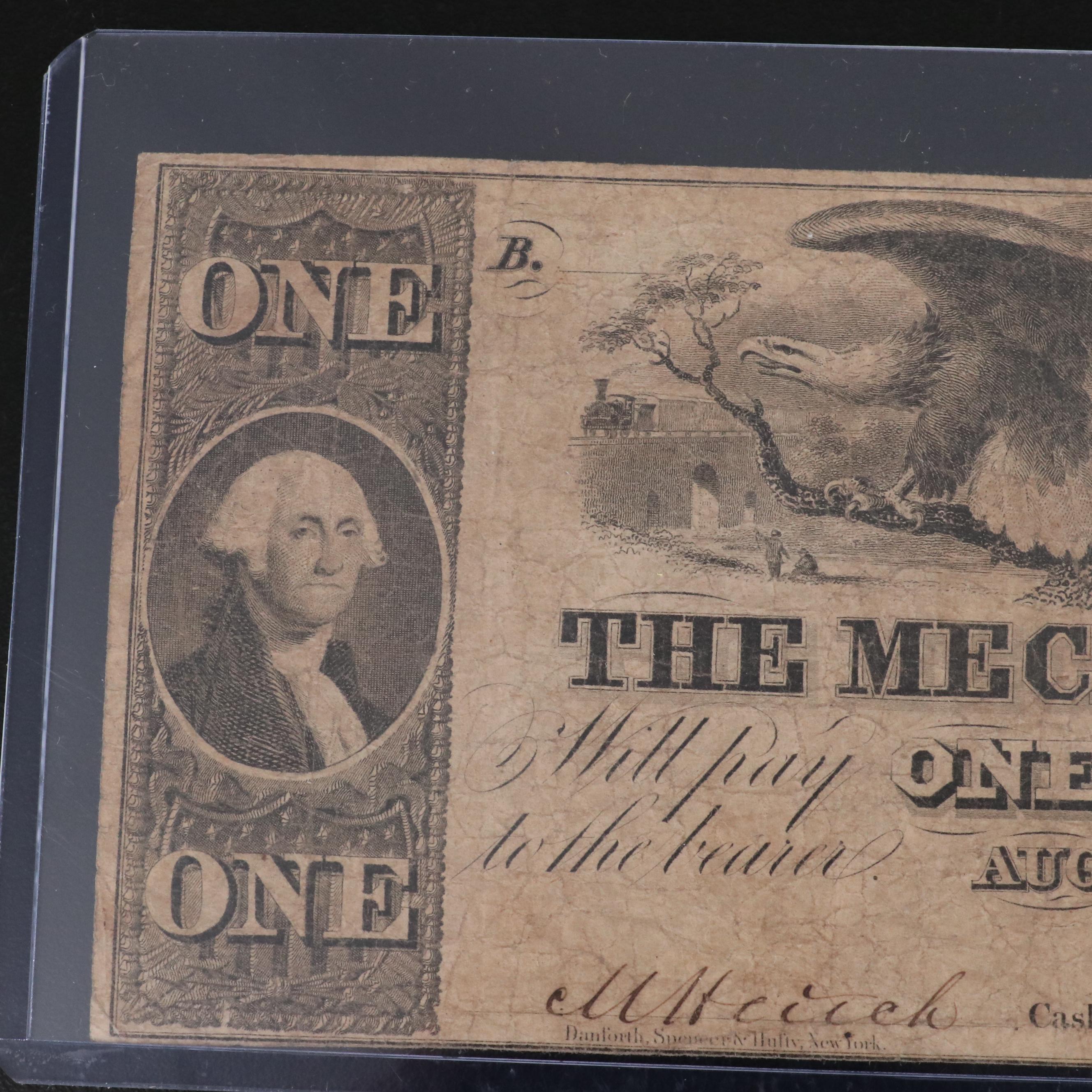 Collection of Five Different Obsolete Bank Notes From Georgia