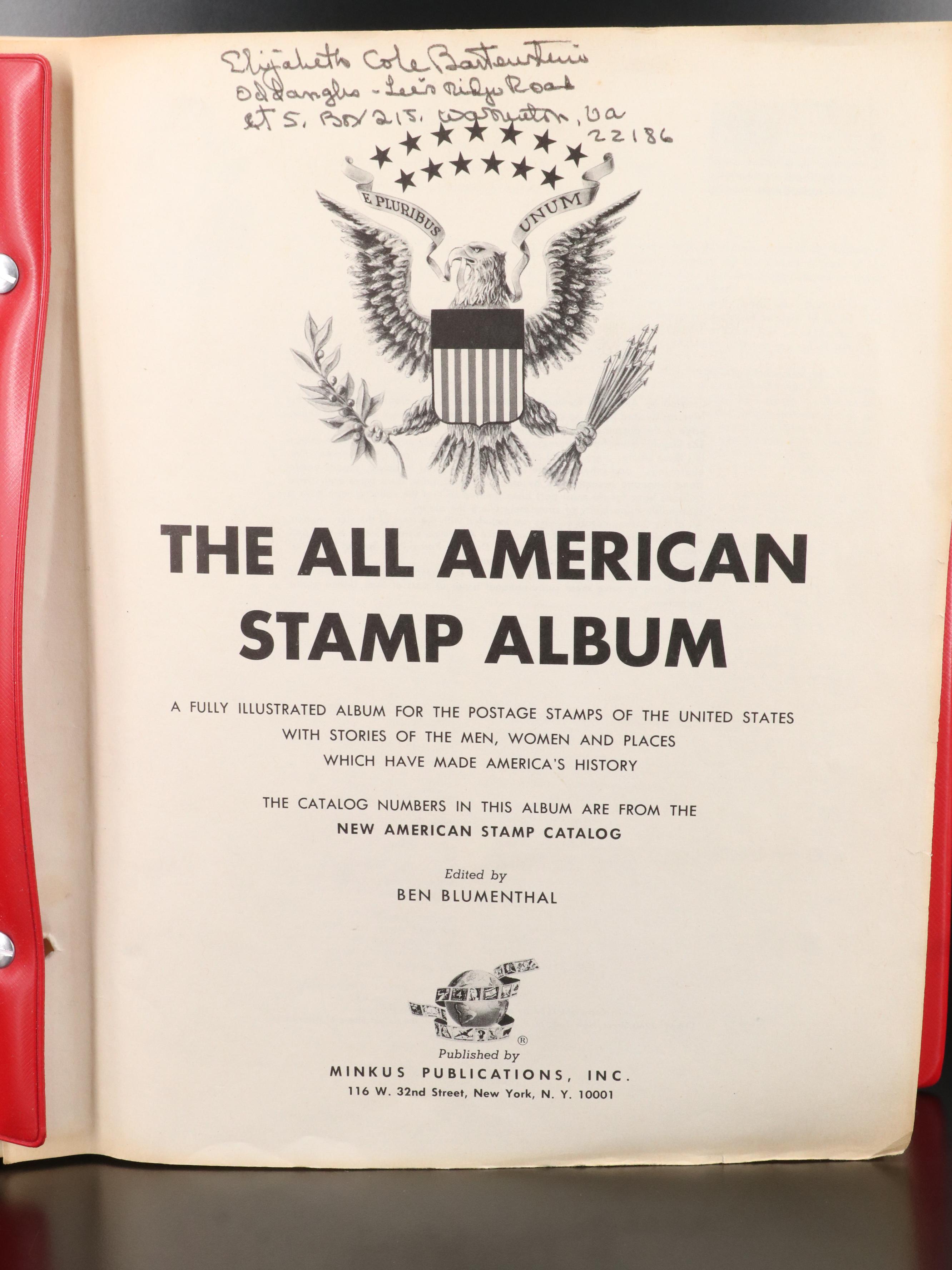 Extensive U.S. Postage Stamp Collection, 1851 to 1980