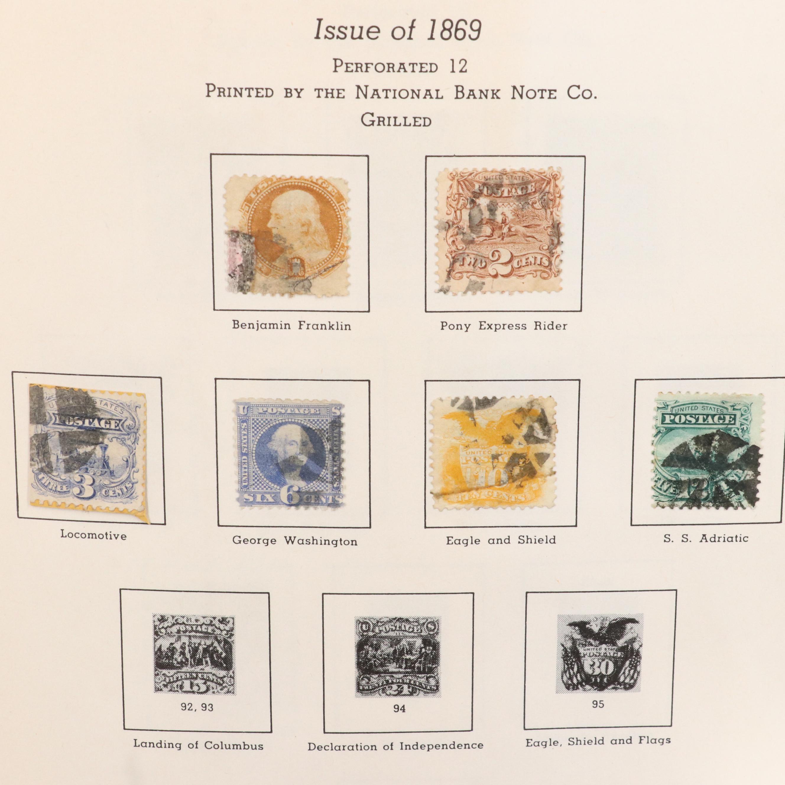 Extensive U.S. Postage Stamp Collection, 1851 to 1980