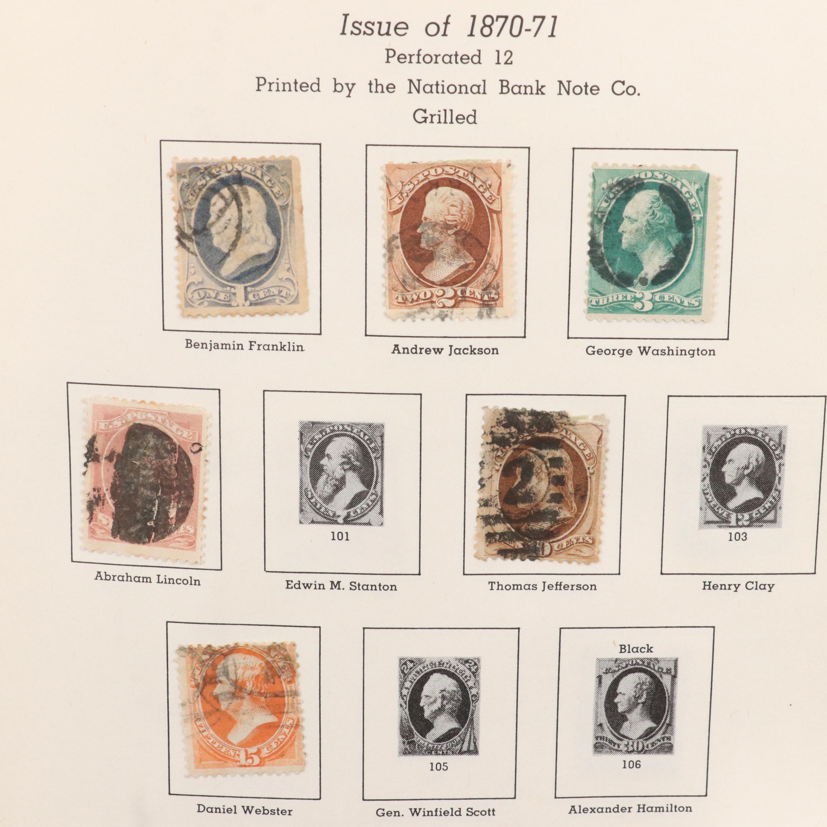 Extensive U.S. Postage Stamp Collection, 1851 to 1980