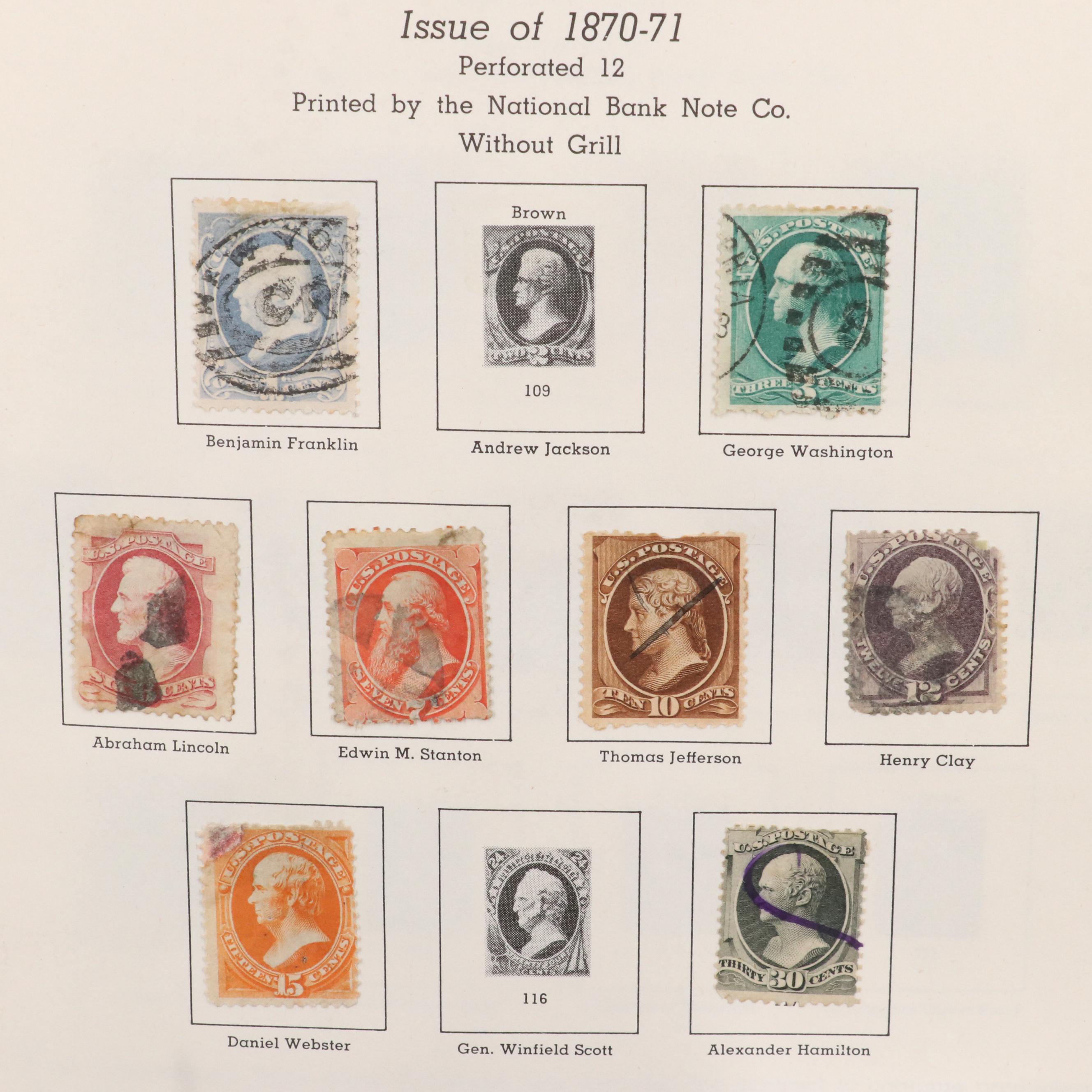 Extensive U.S. Postage Stamp Collection, 1851 to 1980