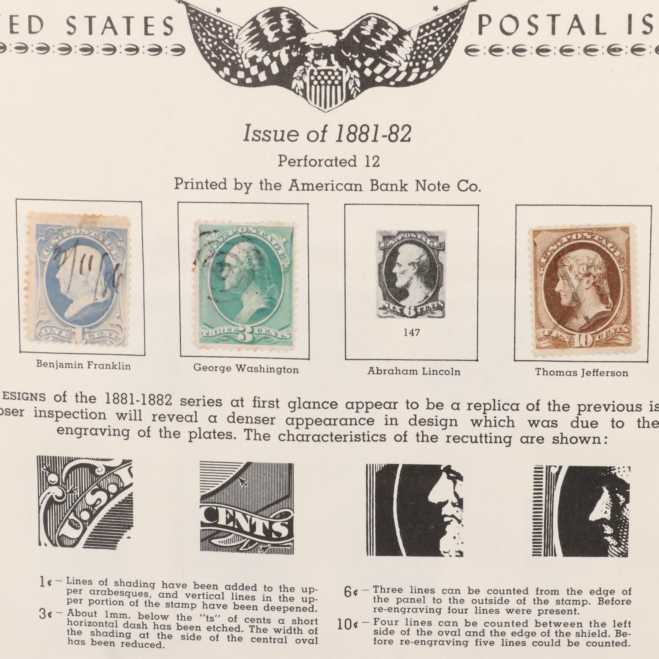 Extensive U.S. Postage Stamp Collection, 1851 to 1980