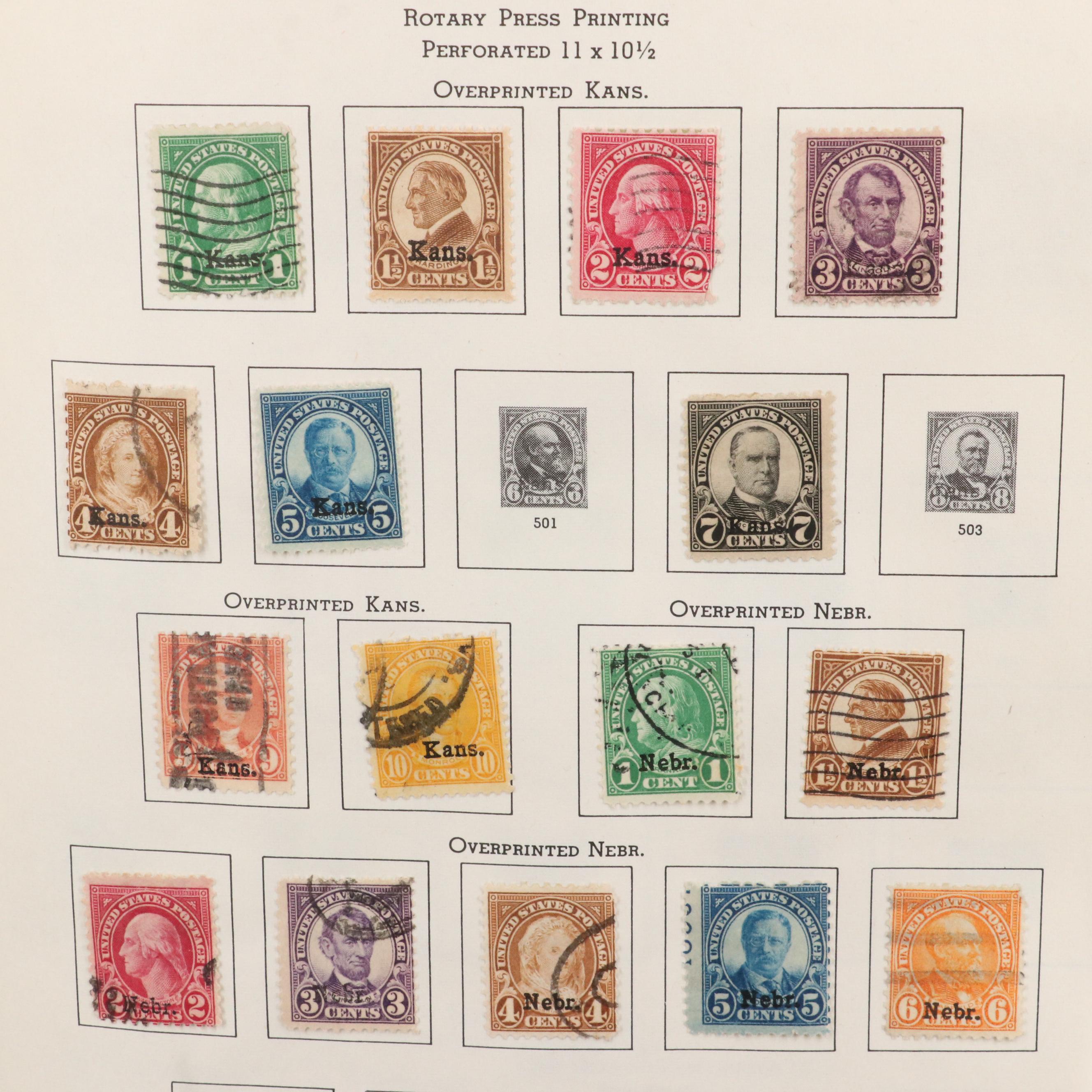 Extensive U.S. Postage Stamp Collection, 1851 to 1980