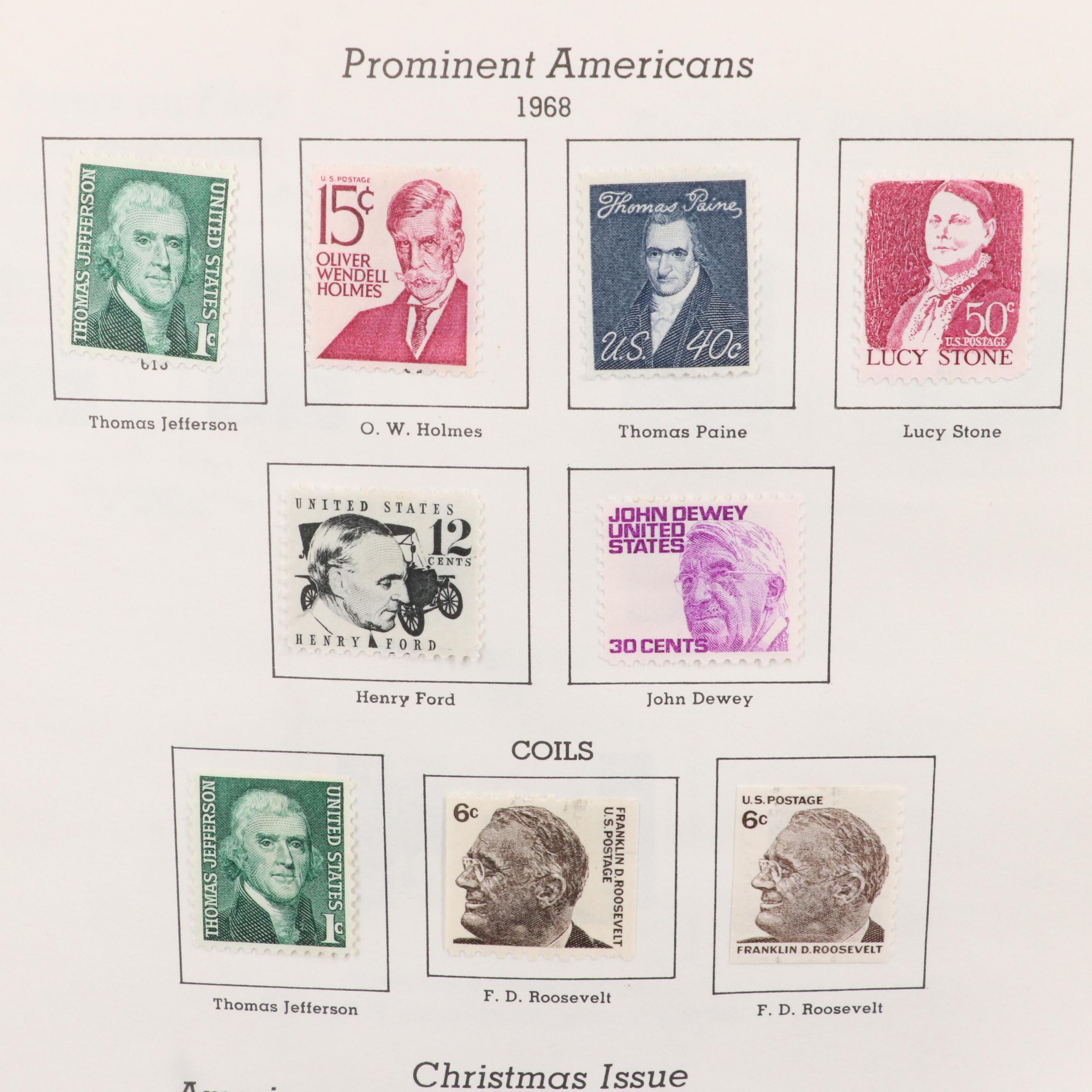 Extensive U.S. Postage Stamp Collection, 1851 to 1980