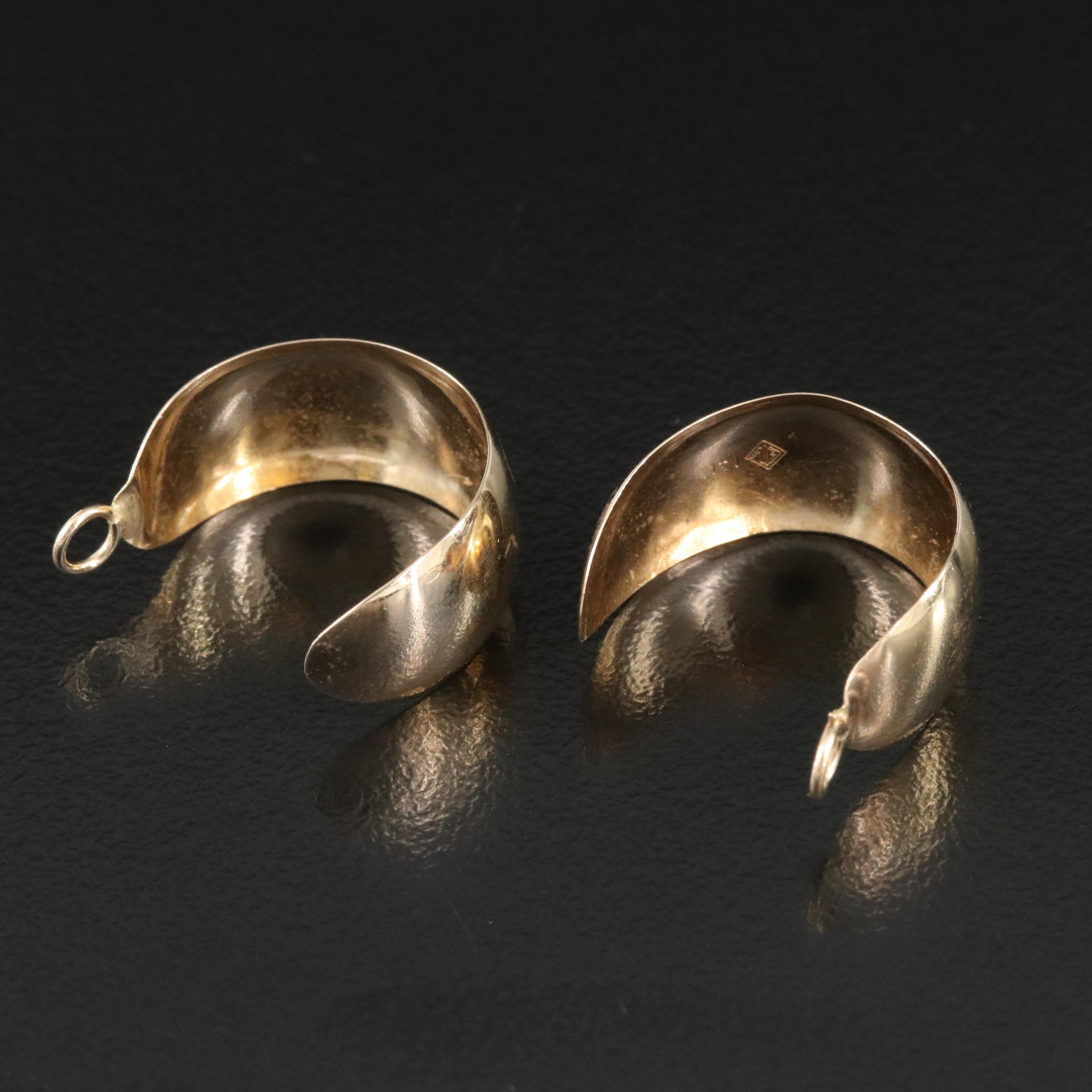 14K HalfHoop Earring Enhancers EBTH