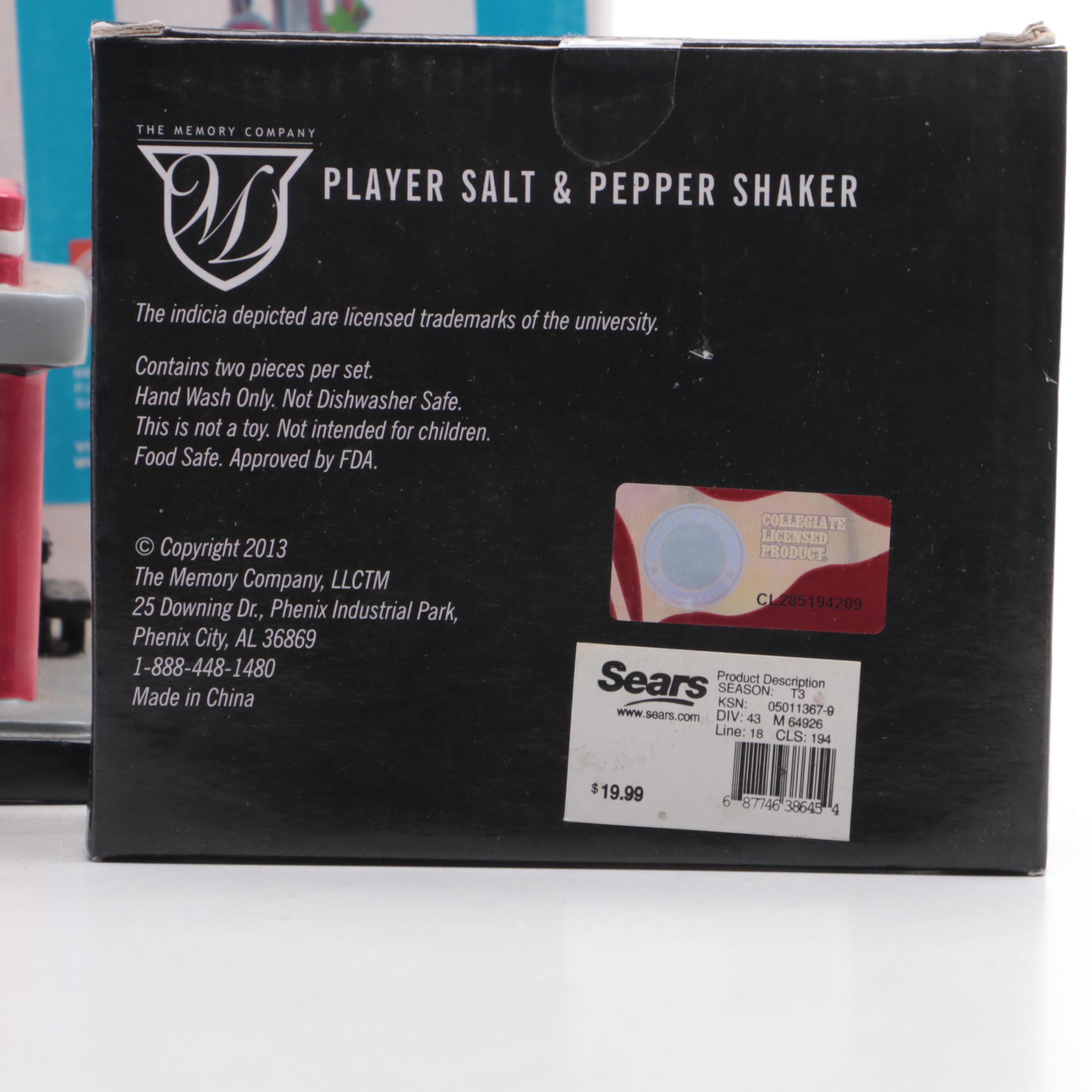 Ohio State Buckeyes Collectibles Including Salt and Pepper Shakers