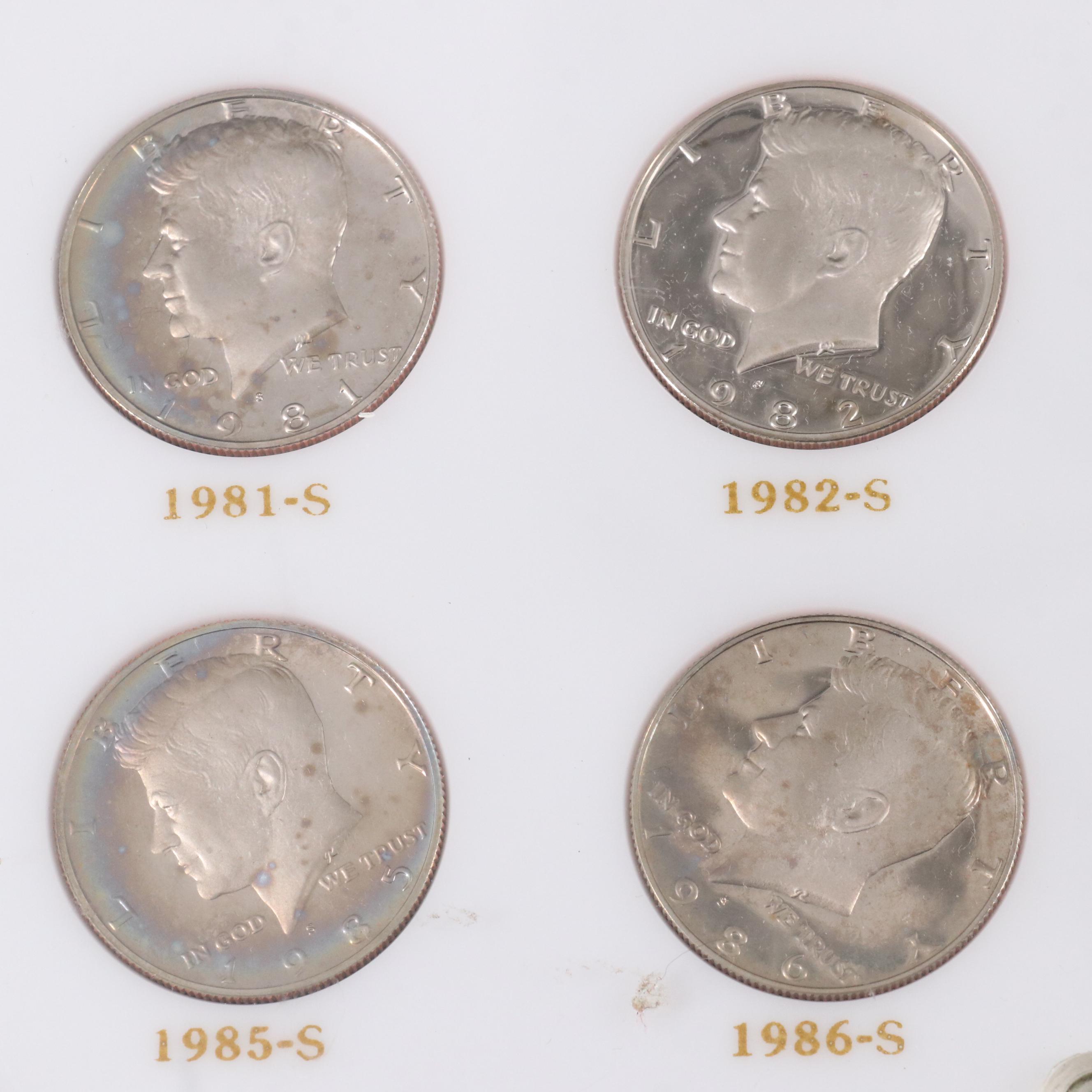 Kennedy Half Dollar Set From 1964-1887 with Twenty-Six Proof Coins