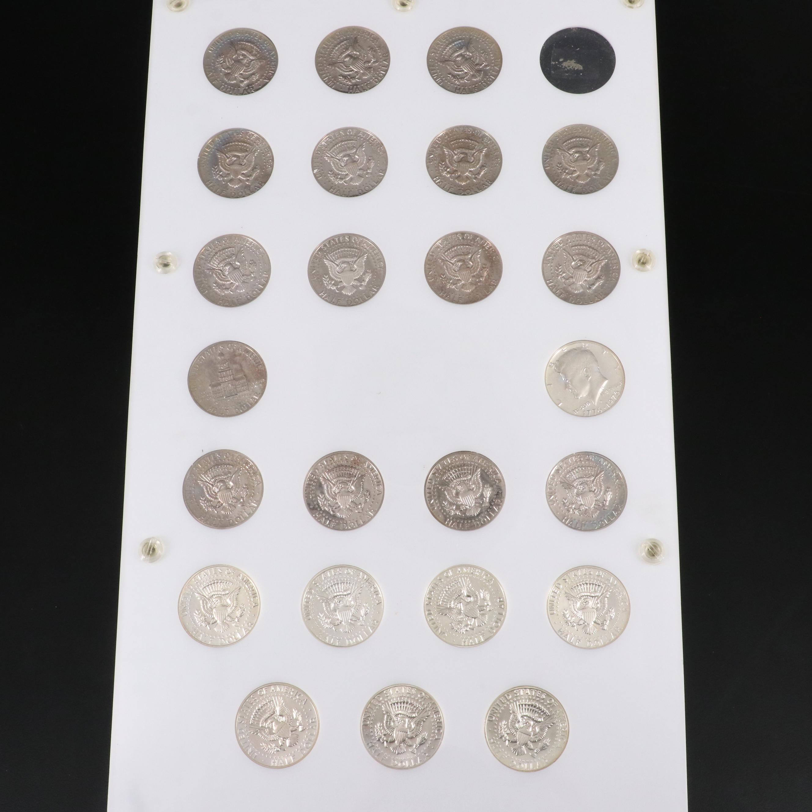 Kennedy Half Dollar Set From 1964-1887 with Twenty-Six Proof Coins