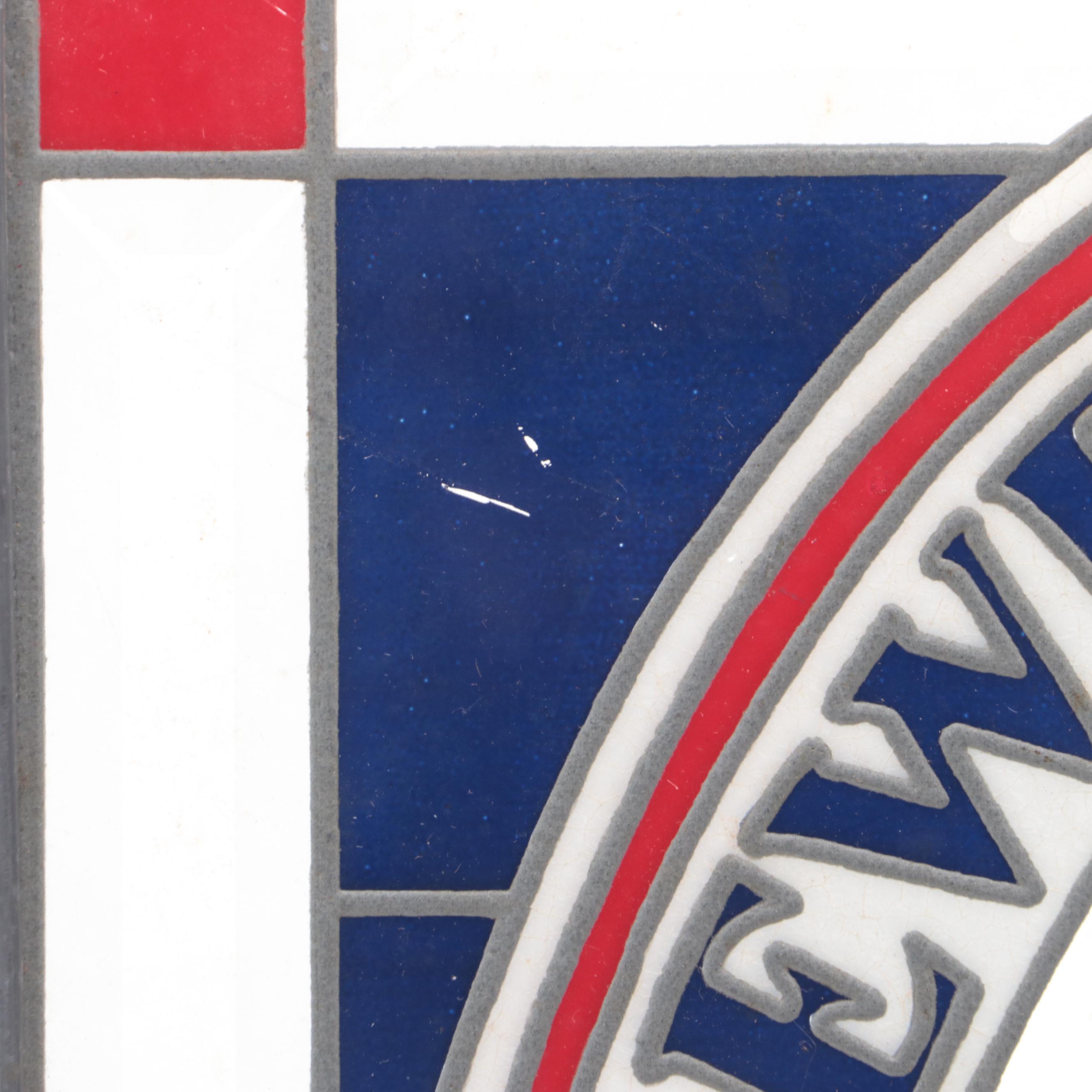 Harp and Guinness Advertising Glass Beer Signs