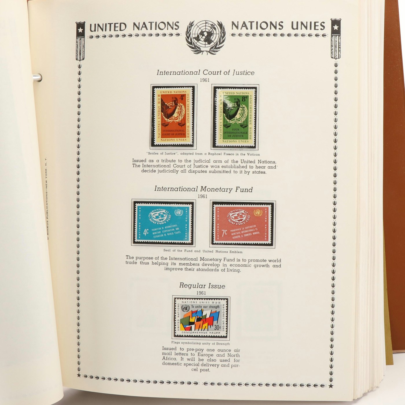 Extensive United Nations Postage Stamp Album EBTH