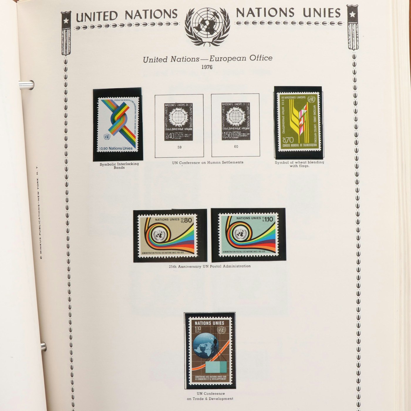 Extensive United Nations Postage Stamp Album EBTH