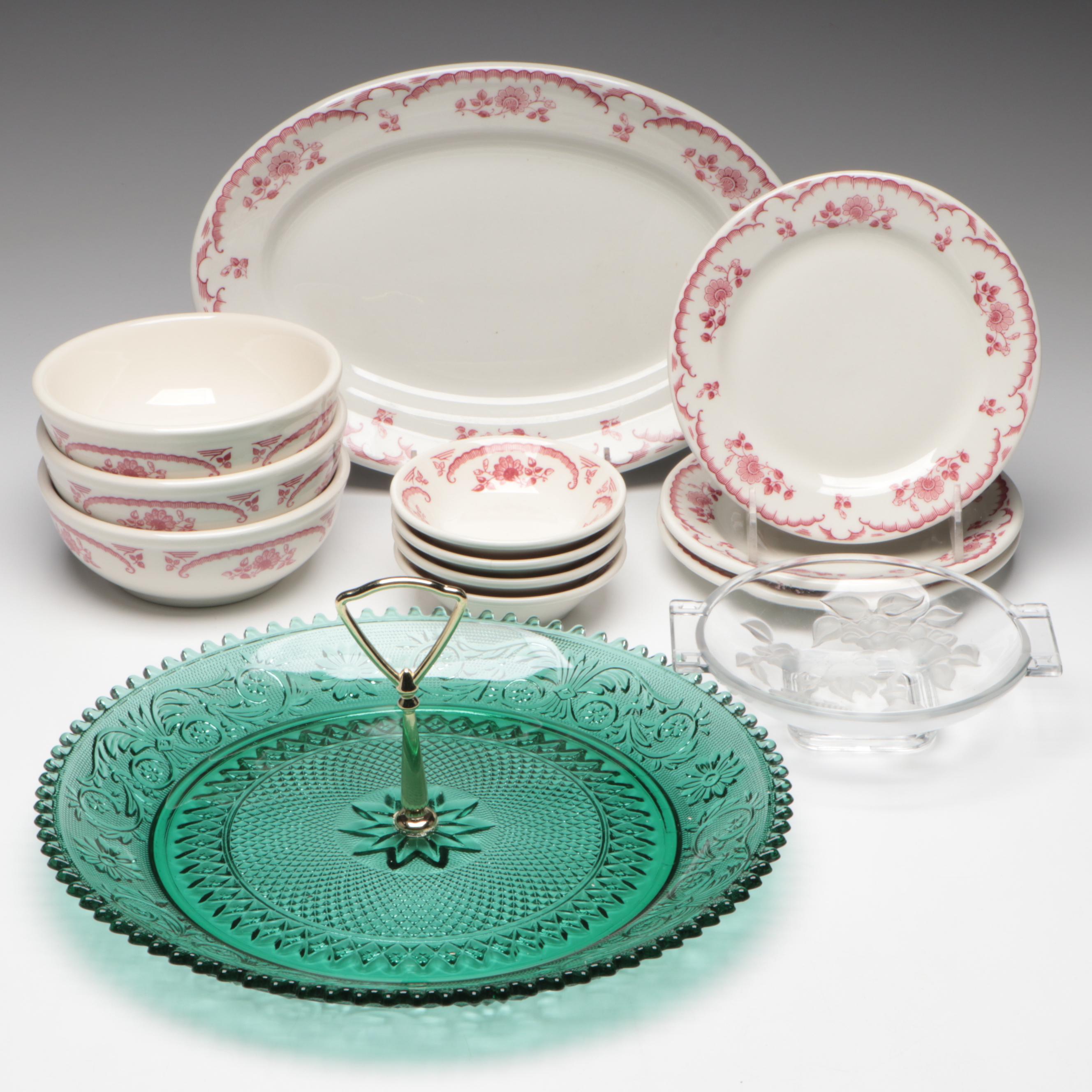 Shenango China with Homer Laughlin Tableware and Other Serveware