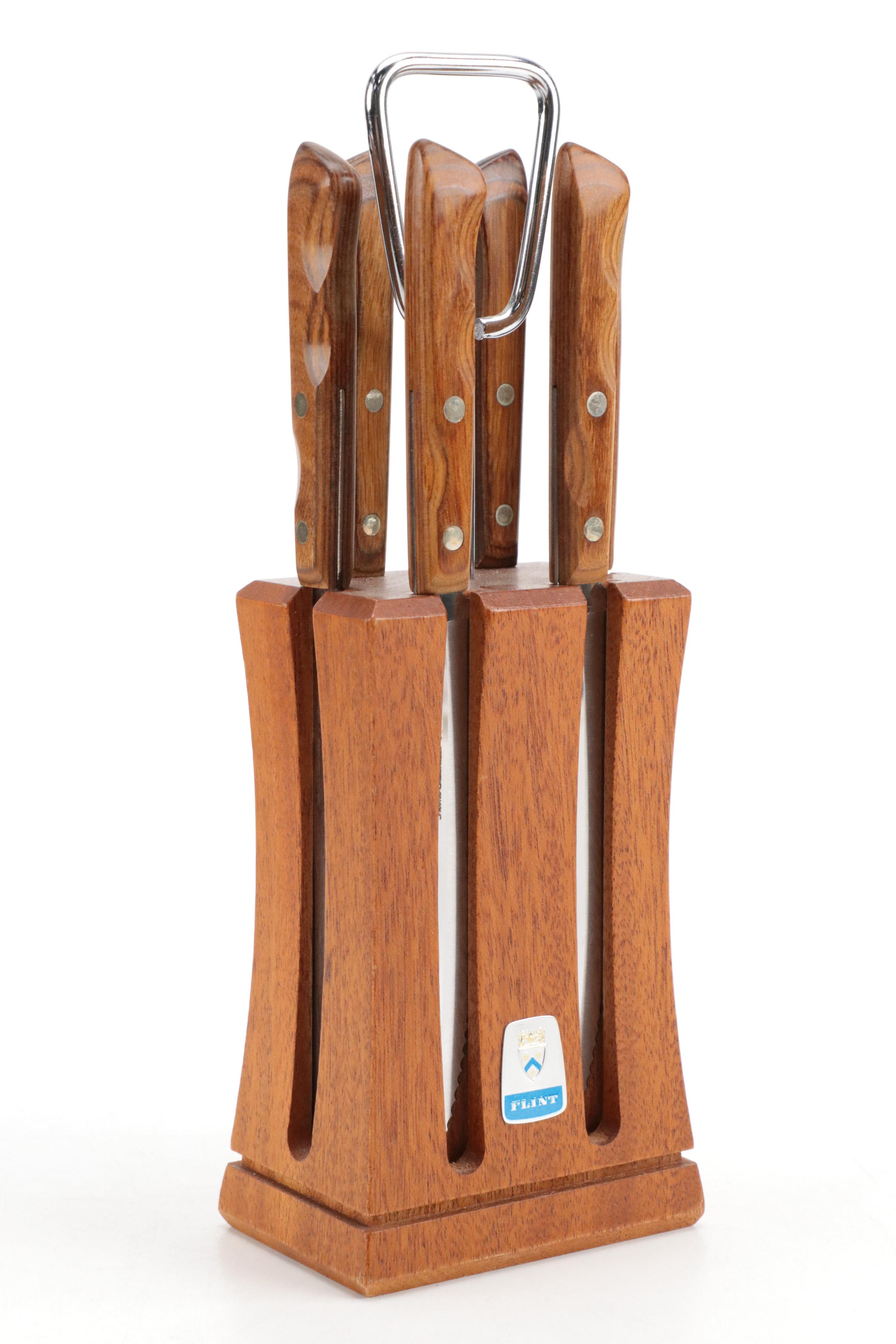 Lodge Cast Iron Skillets, Pan Waffle Maker, Flint Knife Block With Set